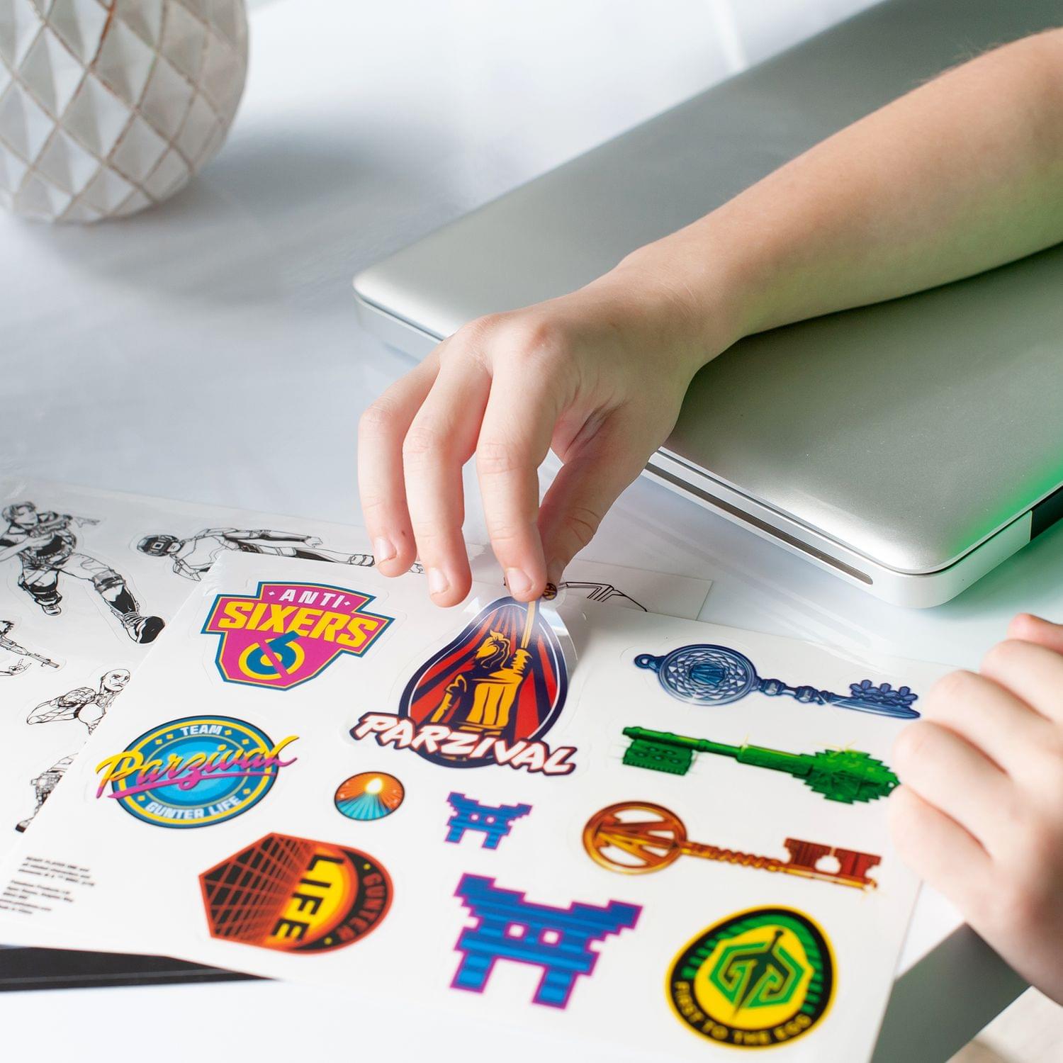 Epic Ready Player One Vinyl Gadget Decal Sticker Pack