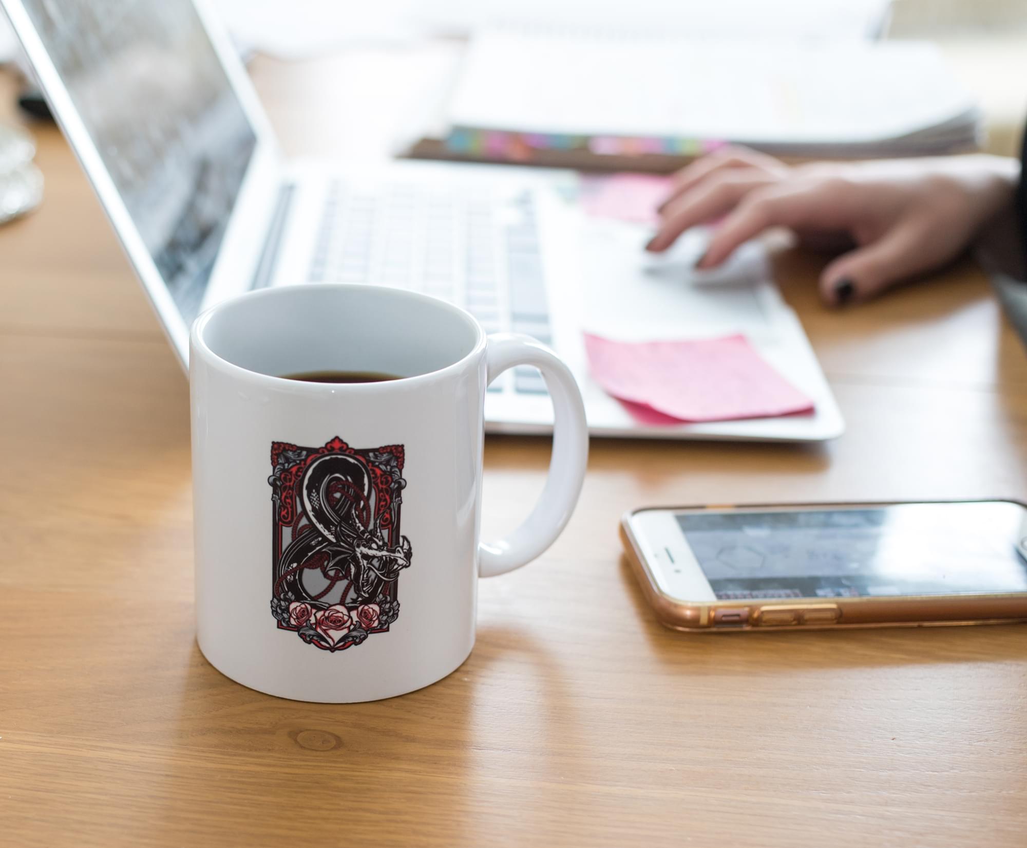 Exclusive Dungeons & Dragons Ceramic Mug with 11 - Ounce Capacity