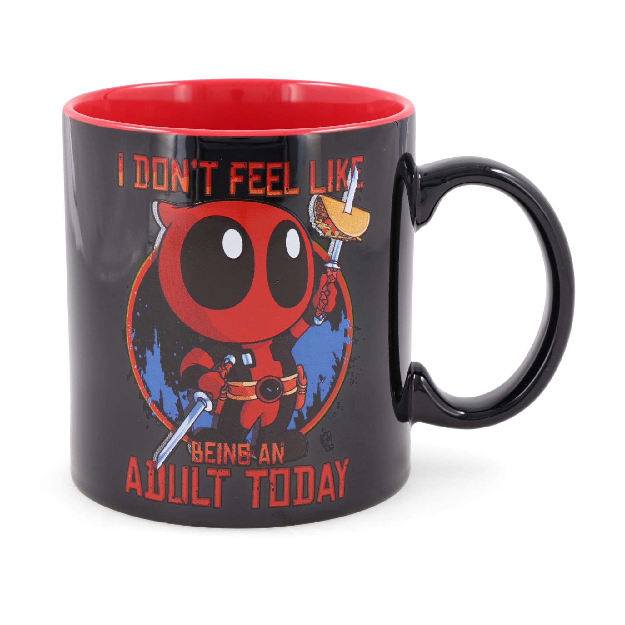 Marvel Deadpool 'Not Feelin' Adulting' Ceramic Mug - 20 Oz