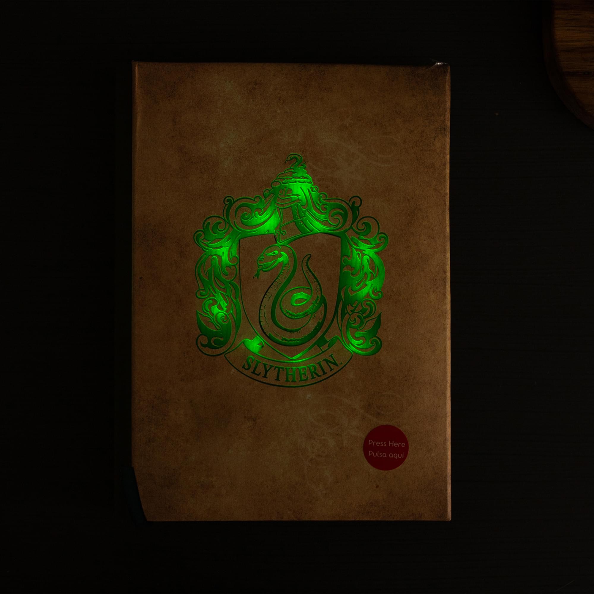 Enchanting Slytherin Light-Up Harry Potter Hardcover Notebook