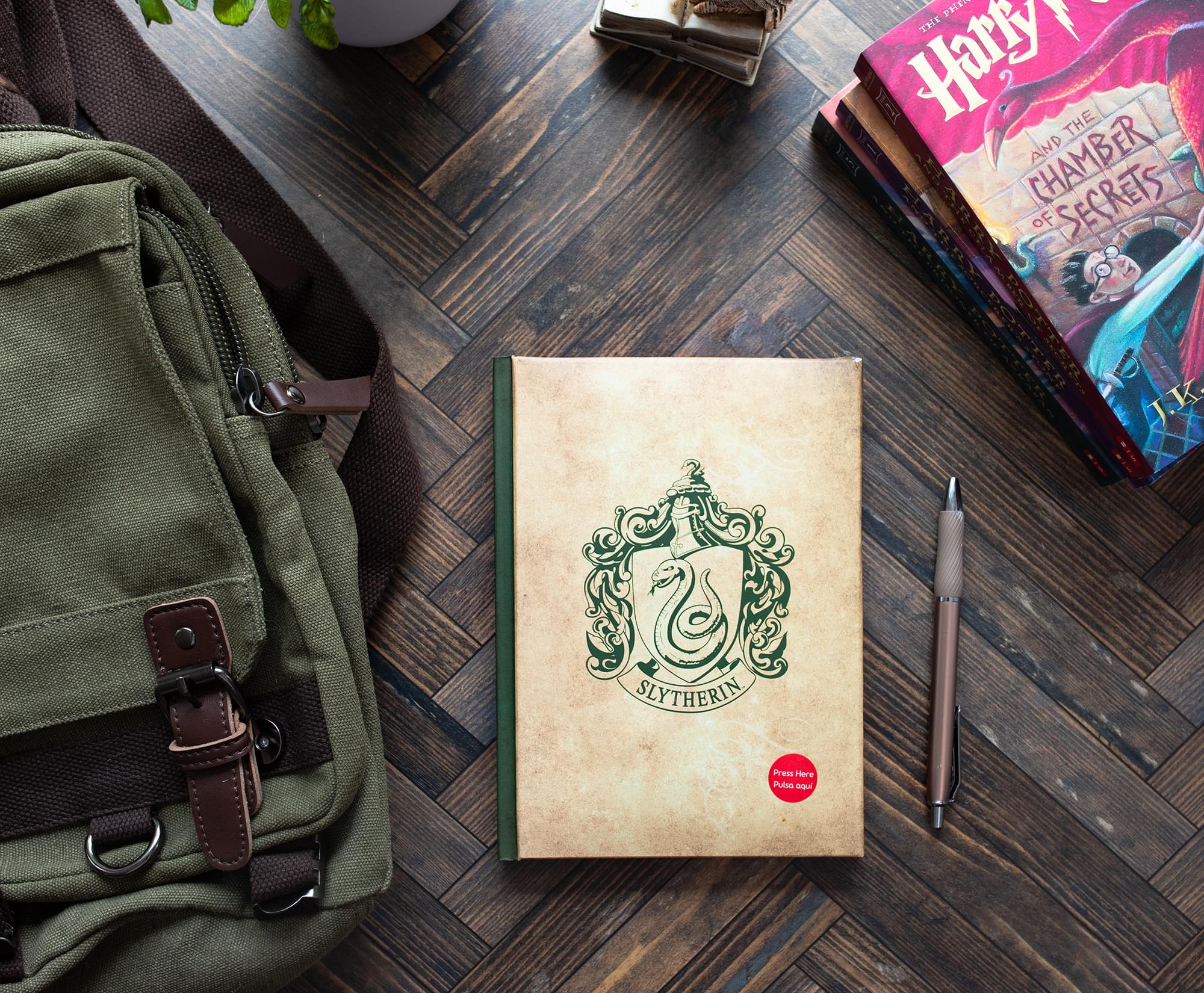 Enchanting Slytherin Light-Up Harry Potter Hardcover Notebook