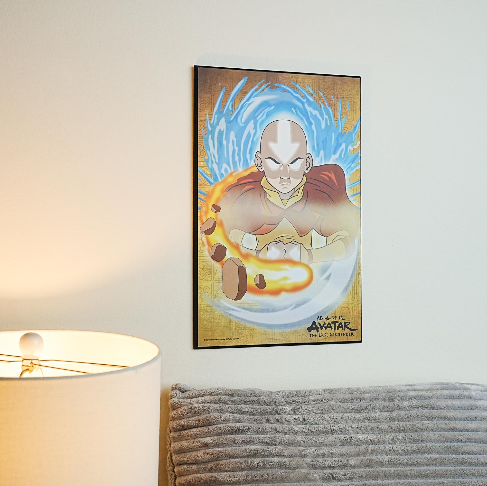 Epic Avatar: The Last Airbender Aang 13 x 19 Inch Wood Wall Art