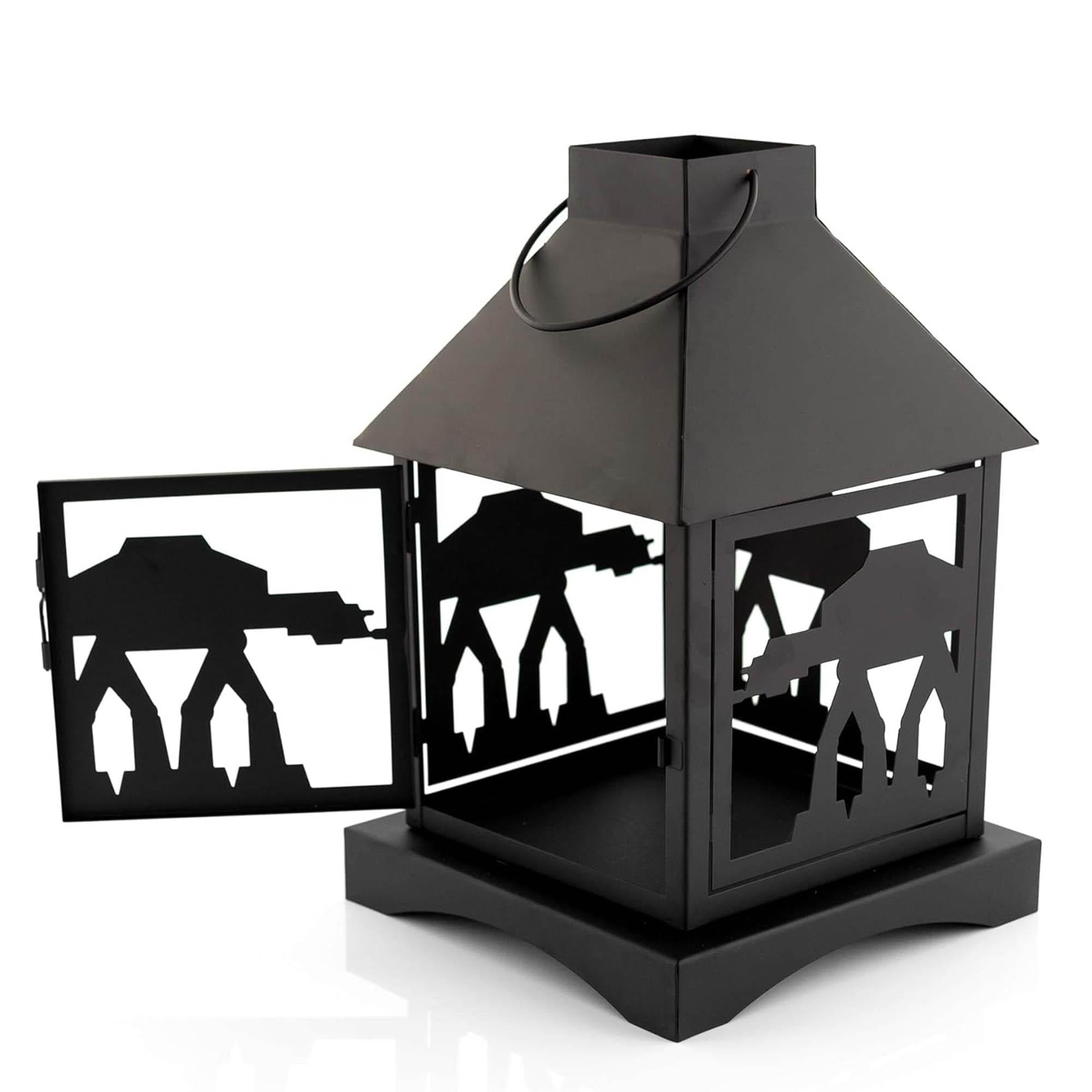 Epic Star Wars Black Stamped Lanterns: Imperial AT-AT Set of 2 - 12 Inches