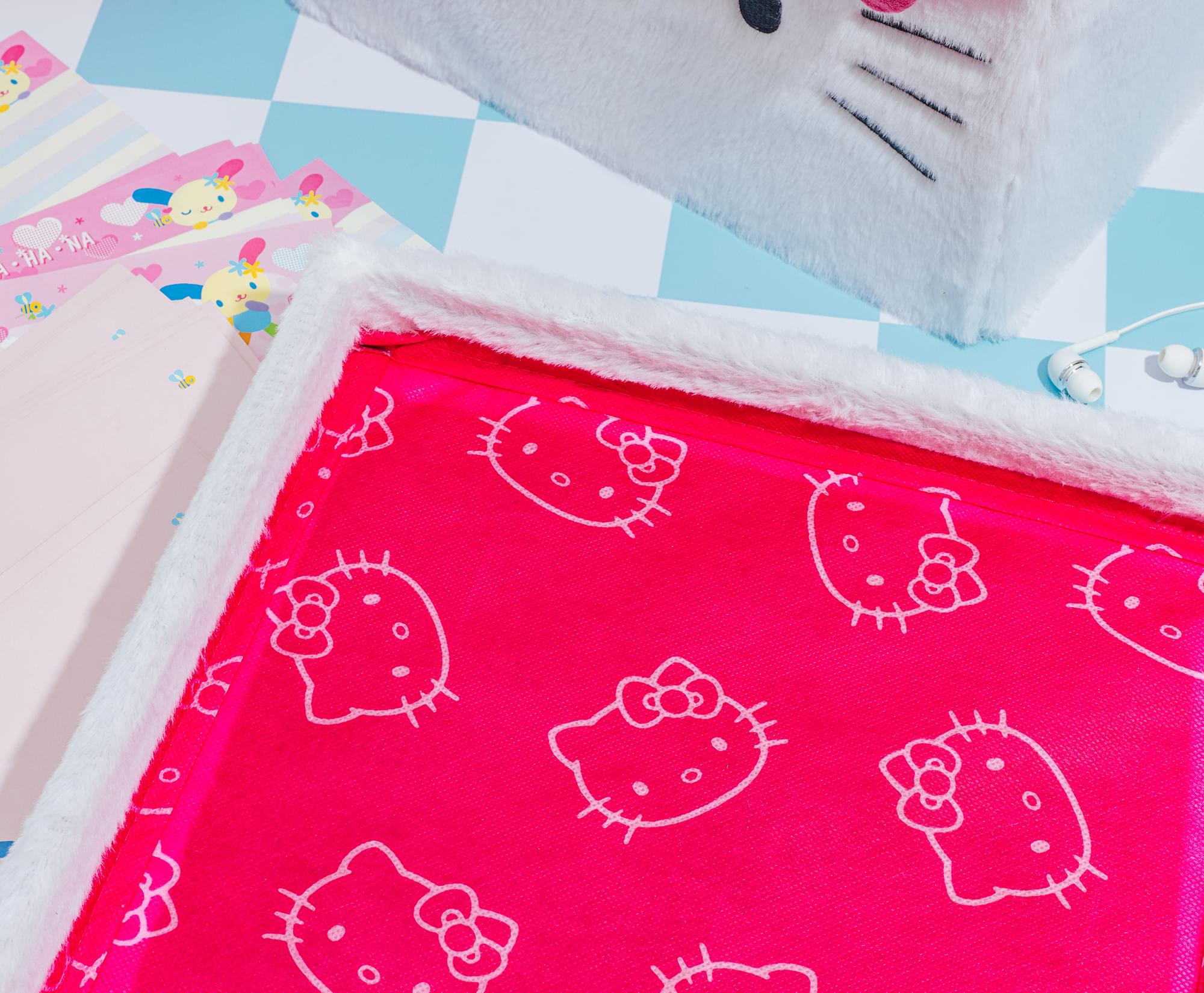 Adorable Sanrio Hello Kitty 13x13 Inch Plush Storage Cube - Keep Your Space Tidy in Style!