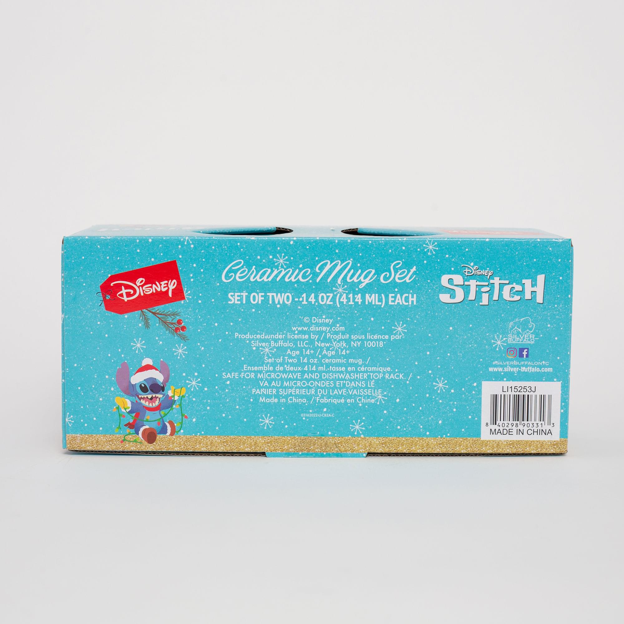 Disney Lilo & Stitch Holiday Magic Ceramic Mug Set - 2 Pack