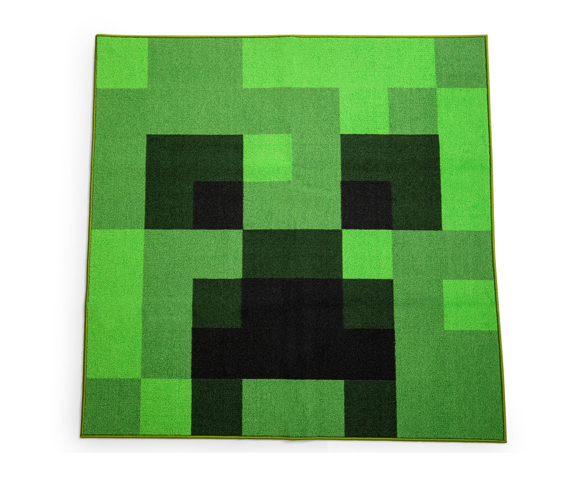 Epic Minecraft Green Creeper 52-Inch Square Area Rug