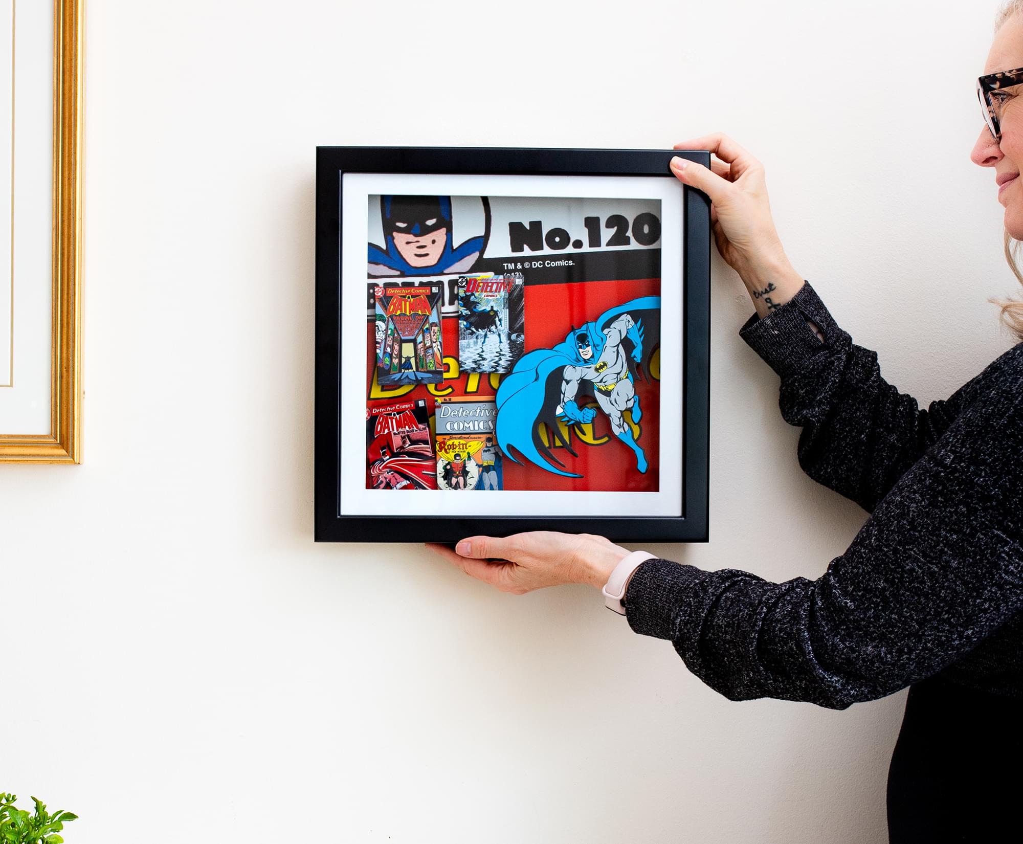 DC Comics Batman #120 14x14 Wood Frame 3D Shadow Box Wall Art