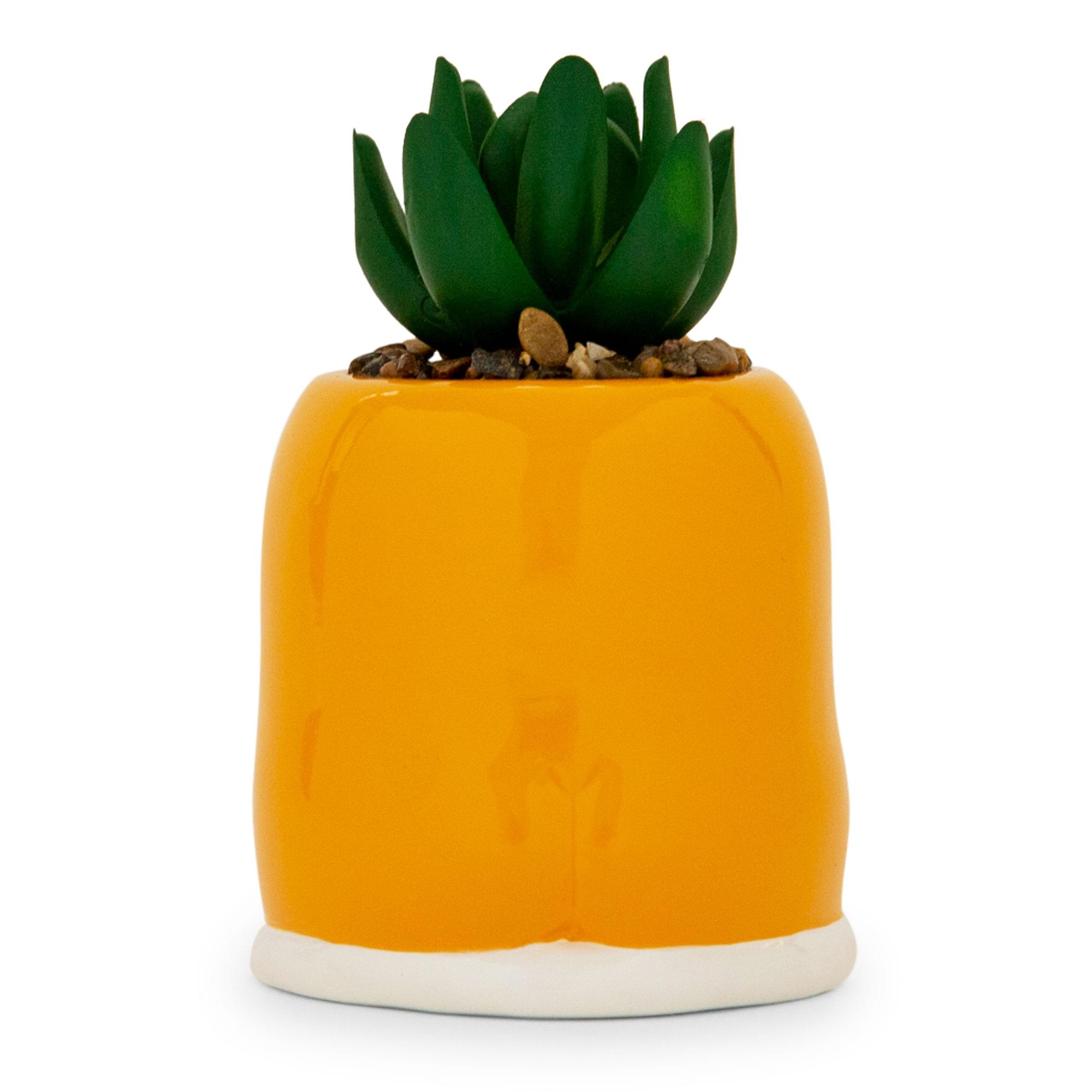 Sanrio Gudetama Meditation-Inspired 3-Inch Mini Planter with Artificial Succulent