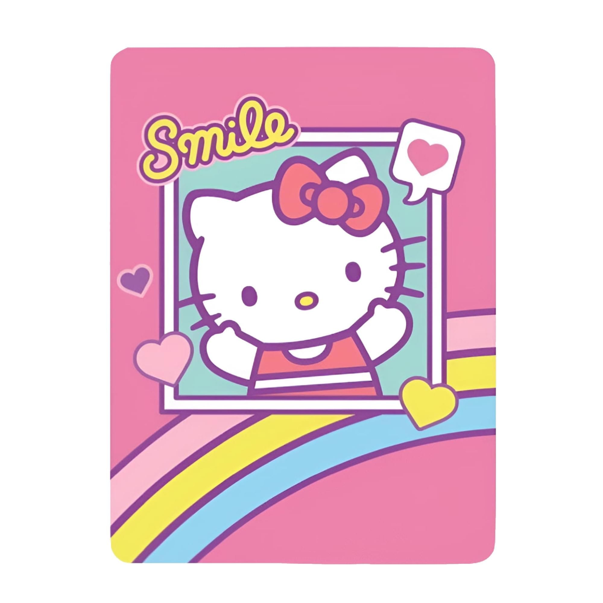 Adorable Sanrio Hello Kitty 45 x 60 Inch Fleece Throw Blanket