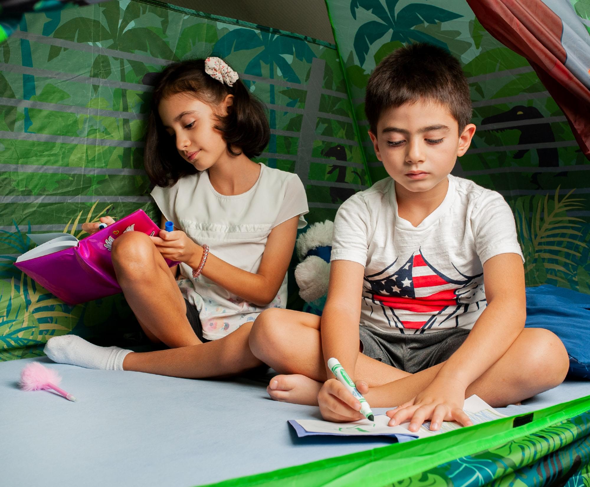 Step into Jurassic Adventure with Our Indoor Bed Tent Canopy