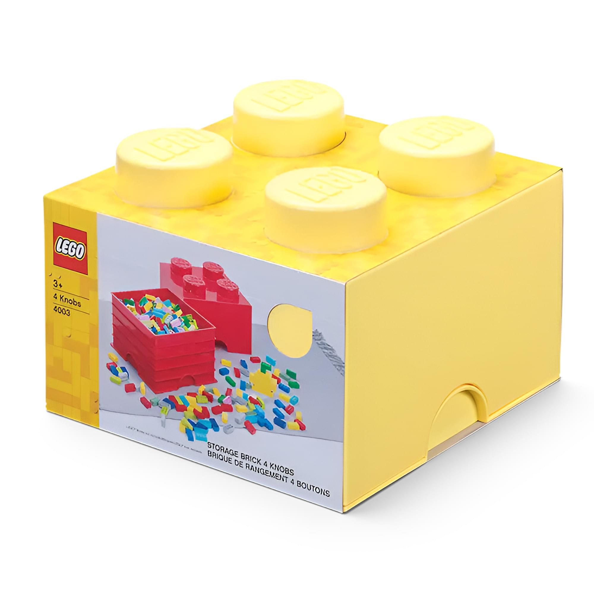 Cool Yellow LEGO Storage Brick - Keep Your Toys Organized and Have Fun!
