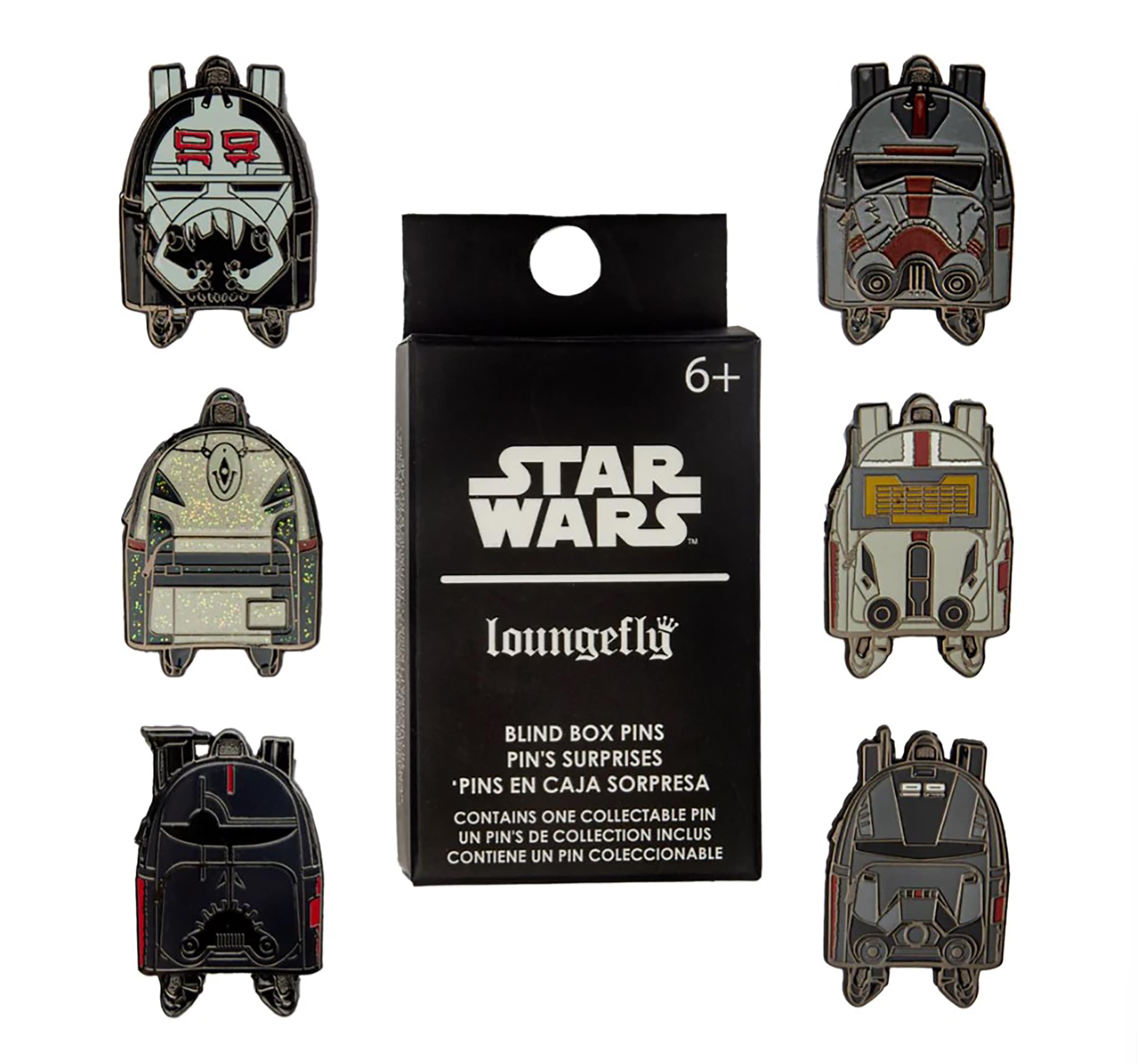 Unleash Your Star Wars Passion! Grab a Random Bad Batch Backpack Blind Box Enamel Pin Now!