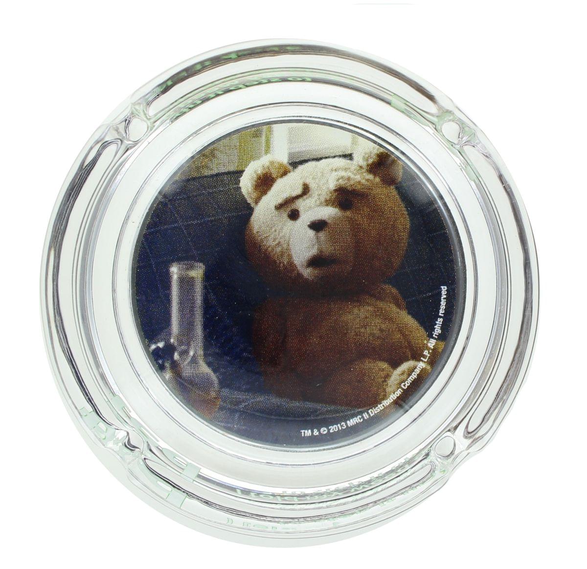 Ted I Told My Weed Guy To Step It Up Clear Glass Ashtray