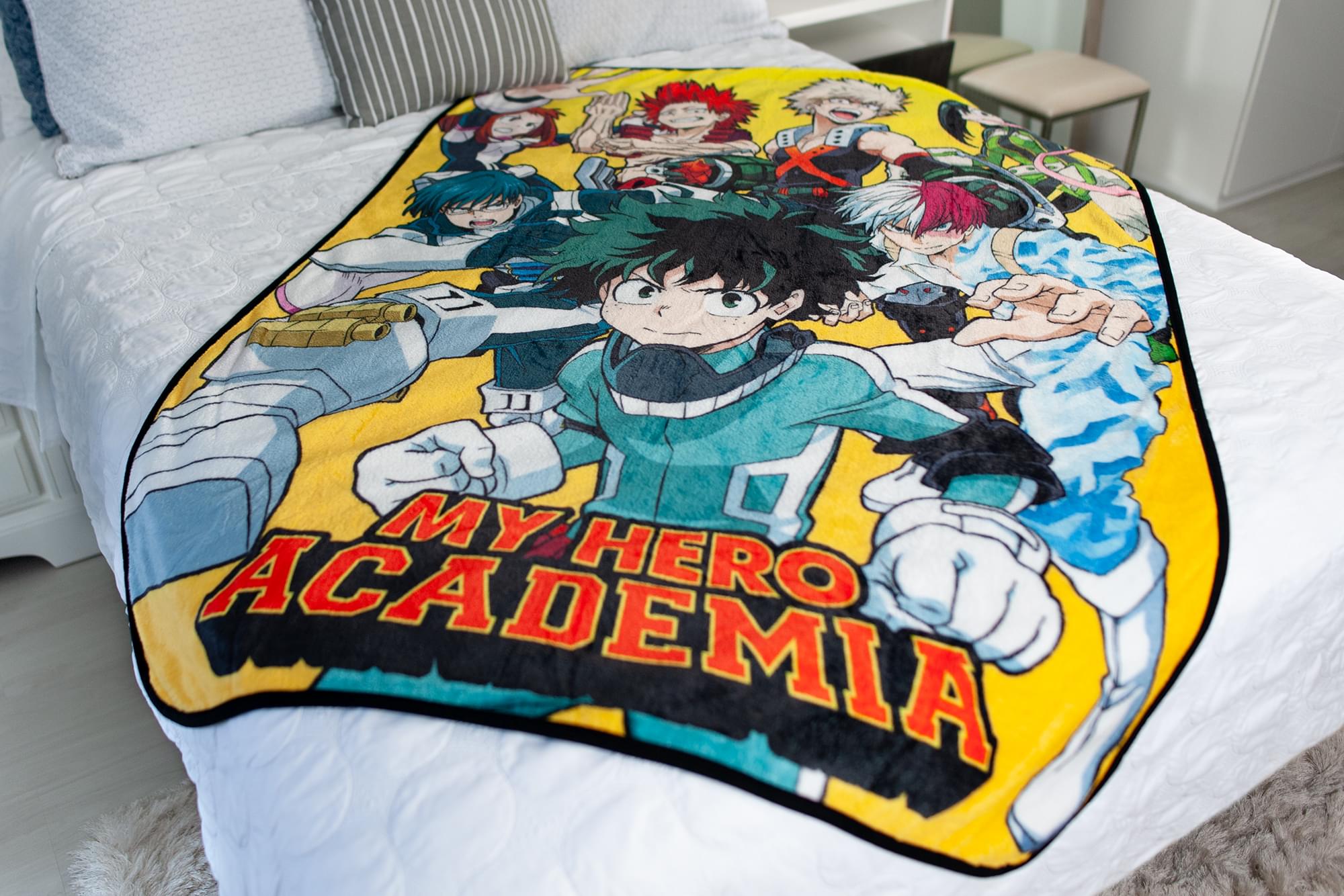 My Hero Academia Superheroes Lightweight Fleece Throw Blanket - 45 x 60 Inches: A Must-Have for Fans!