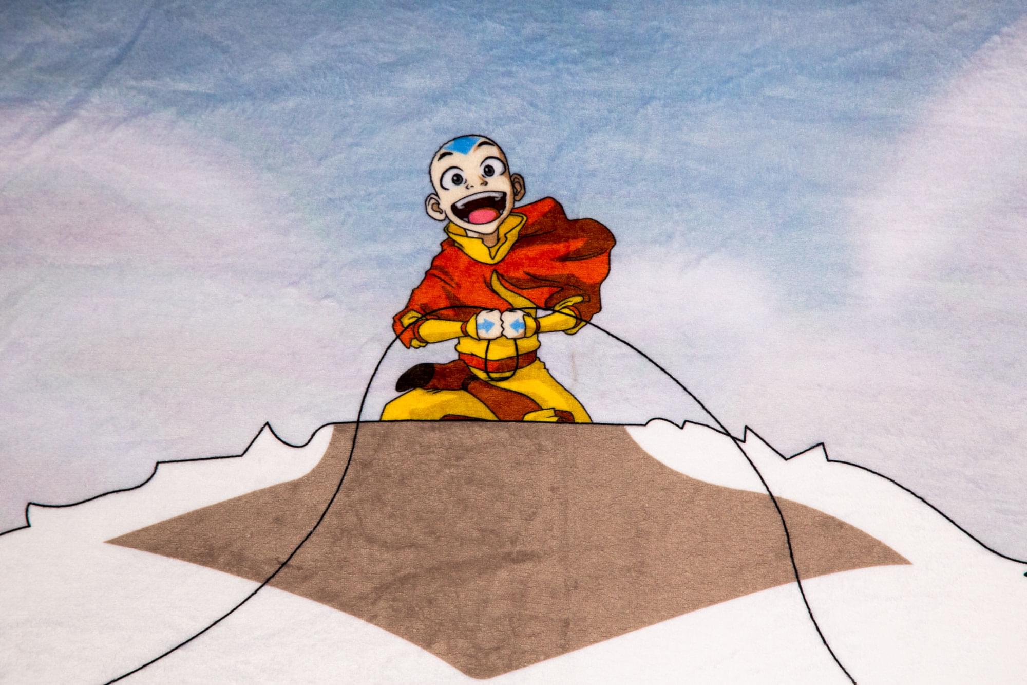 Avatar: The Last Airbender Aang & Appa Fleece Throw - 45x60 Inches