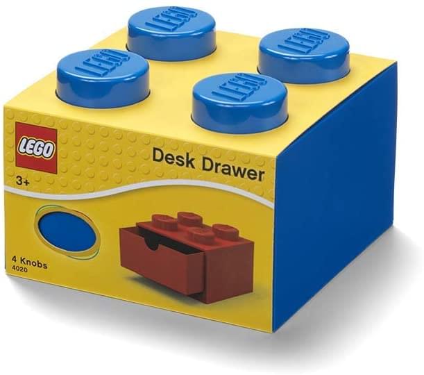 Fun and Functional LEGO Desk Drawer Storage Boxes - Blue