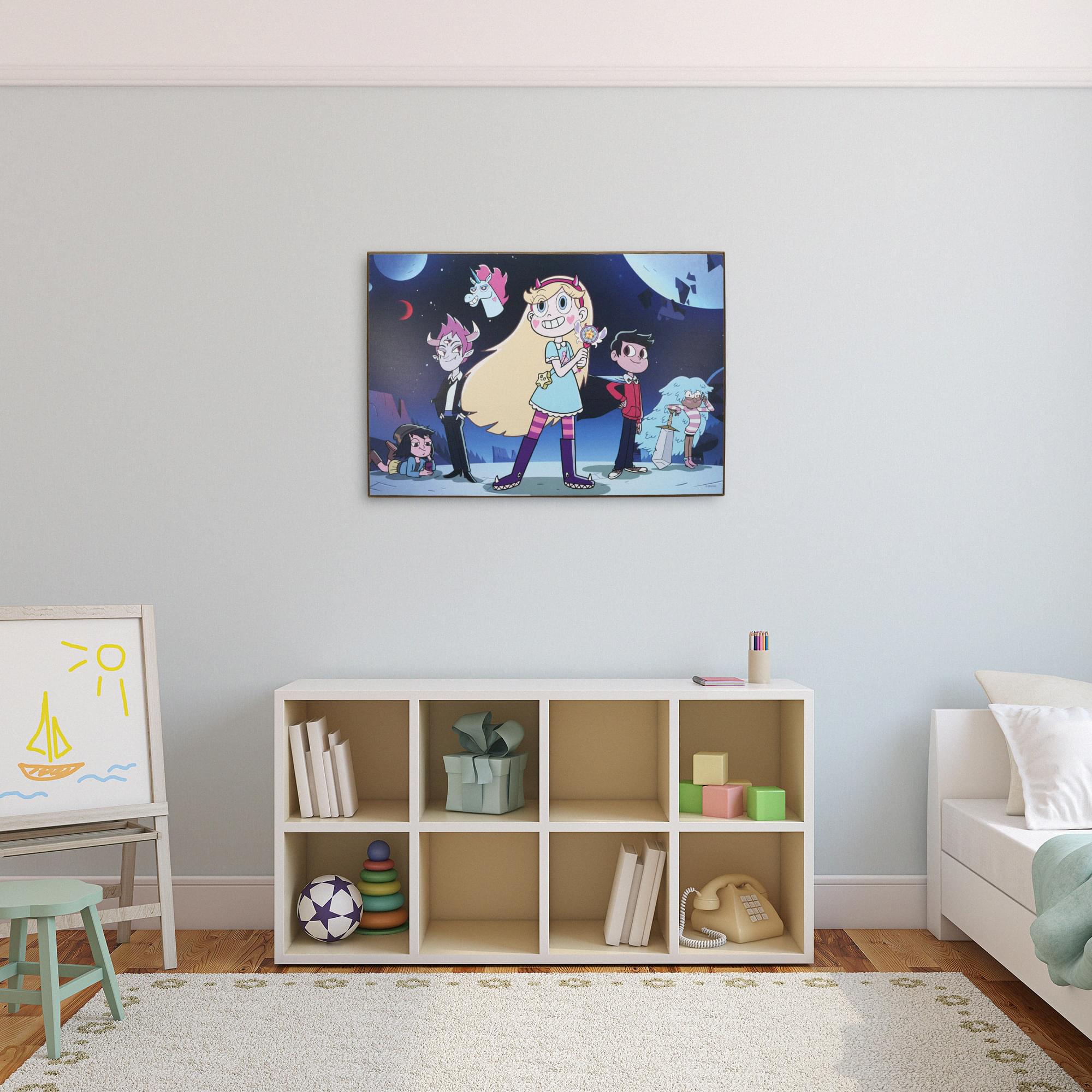 Enchanting Disney Star Vs The Forces Of Evil 13 x 19 Inch MDF Wood Wall Art