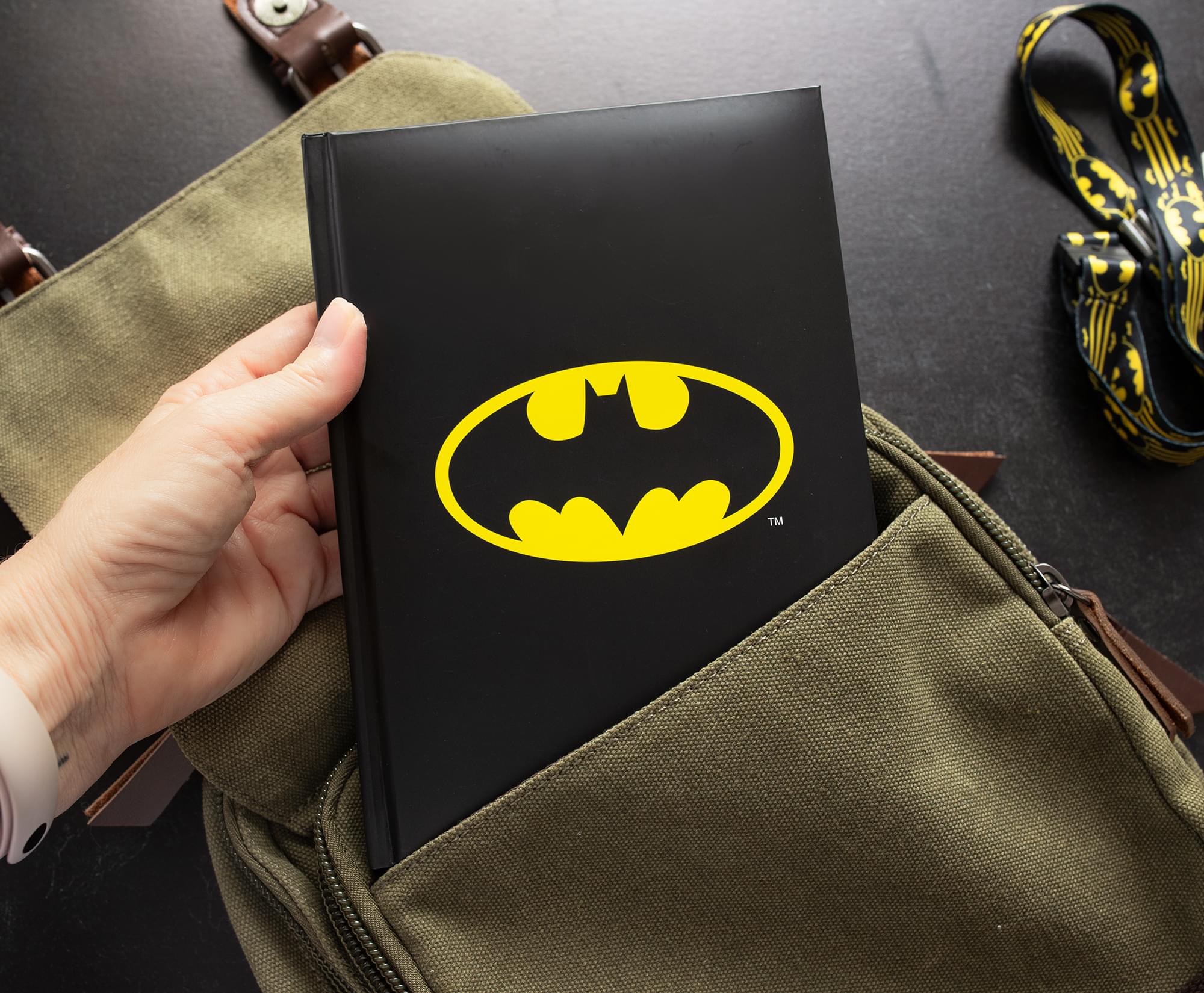 DC Comics Batman Logo Illuminated Hardcover Notebook