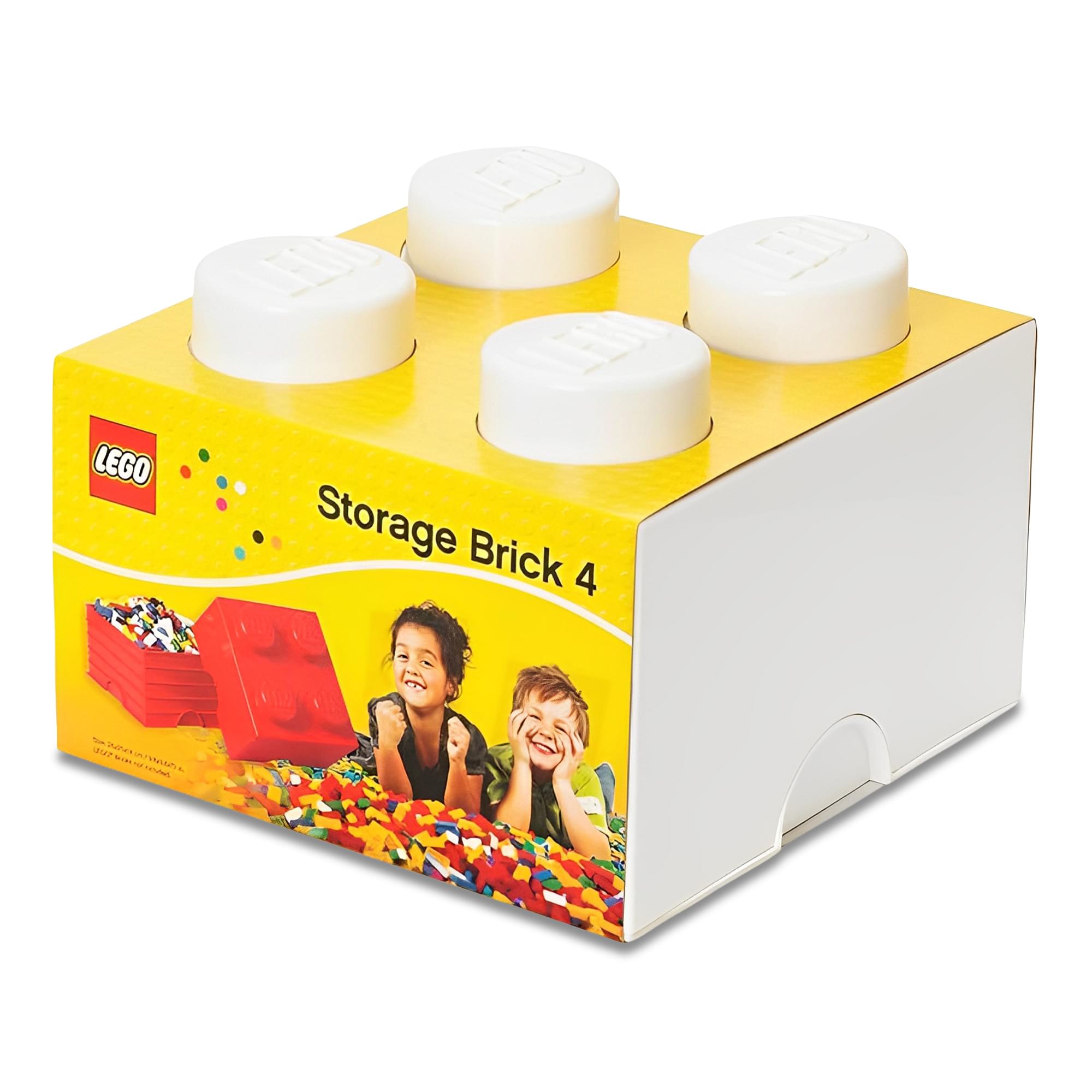 Fun & Organized LEGO - Style Storage Brick (White)