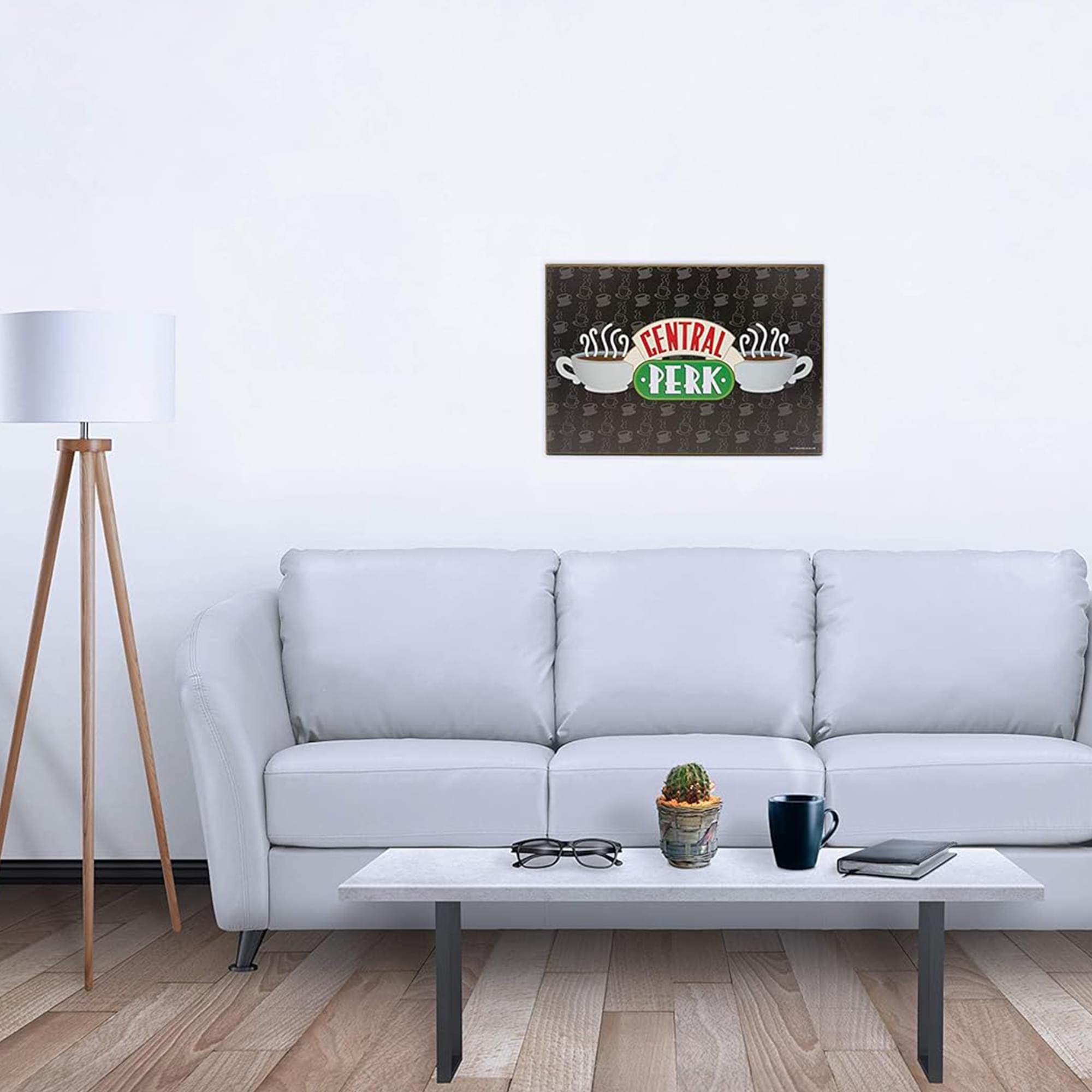 Friends Central Perk 13 x 19 Inch Framed MDF Wall Art - A Must-Have for Fans