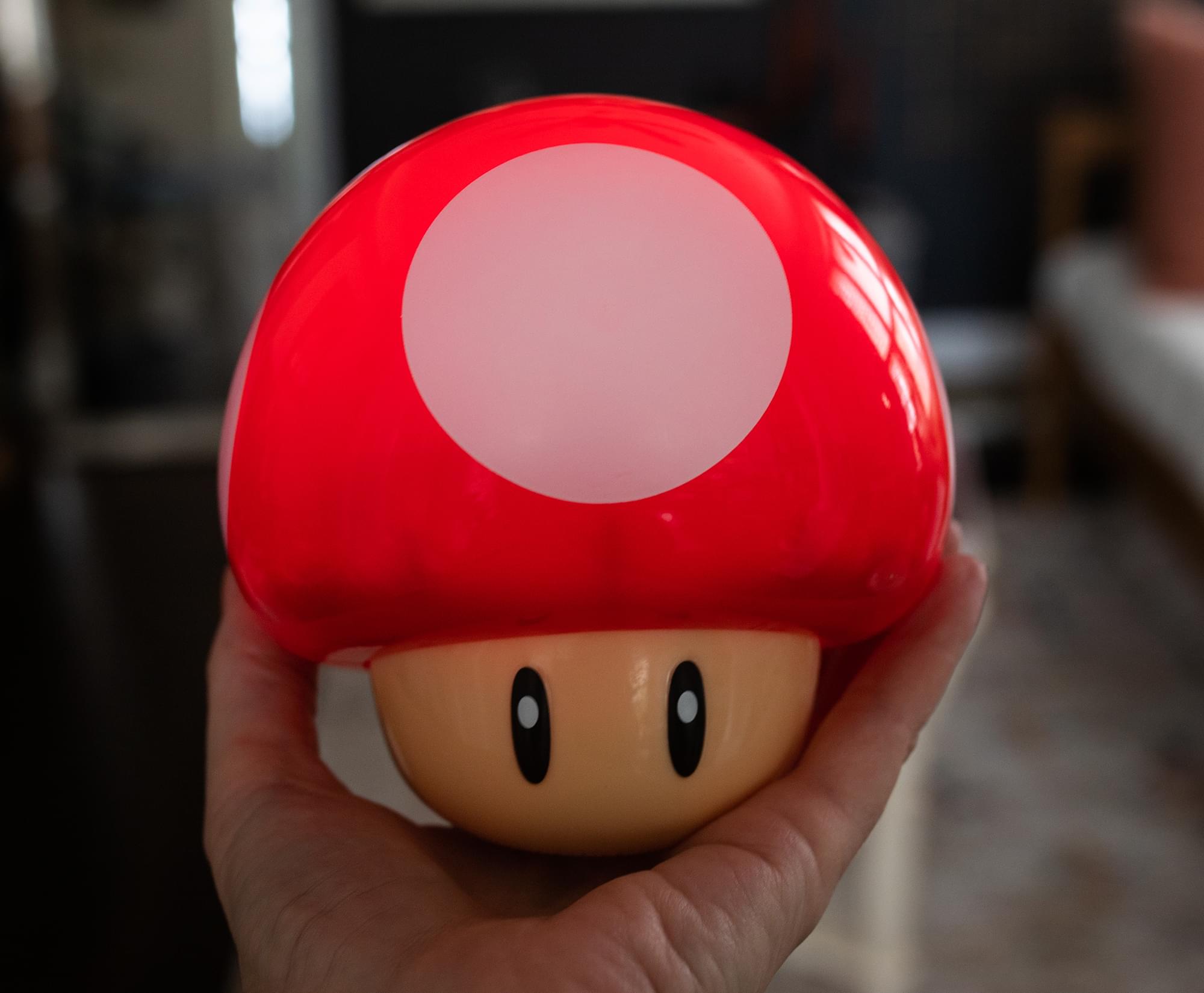 Super Mario Bros. Toad Mushroom 5-Inch Figural Mood Light with Sound - Level Up Your Space!