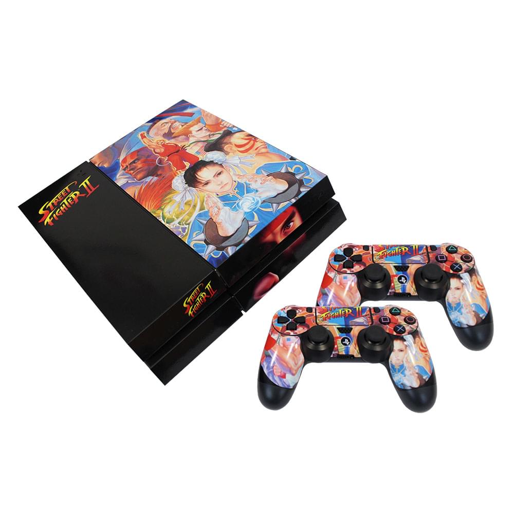 Epic Street Fighter 2 PS4 Console & Controller Skin Pack
