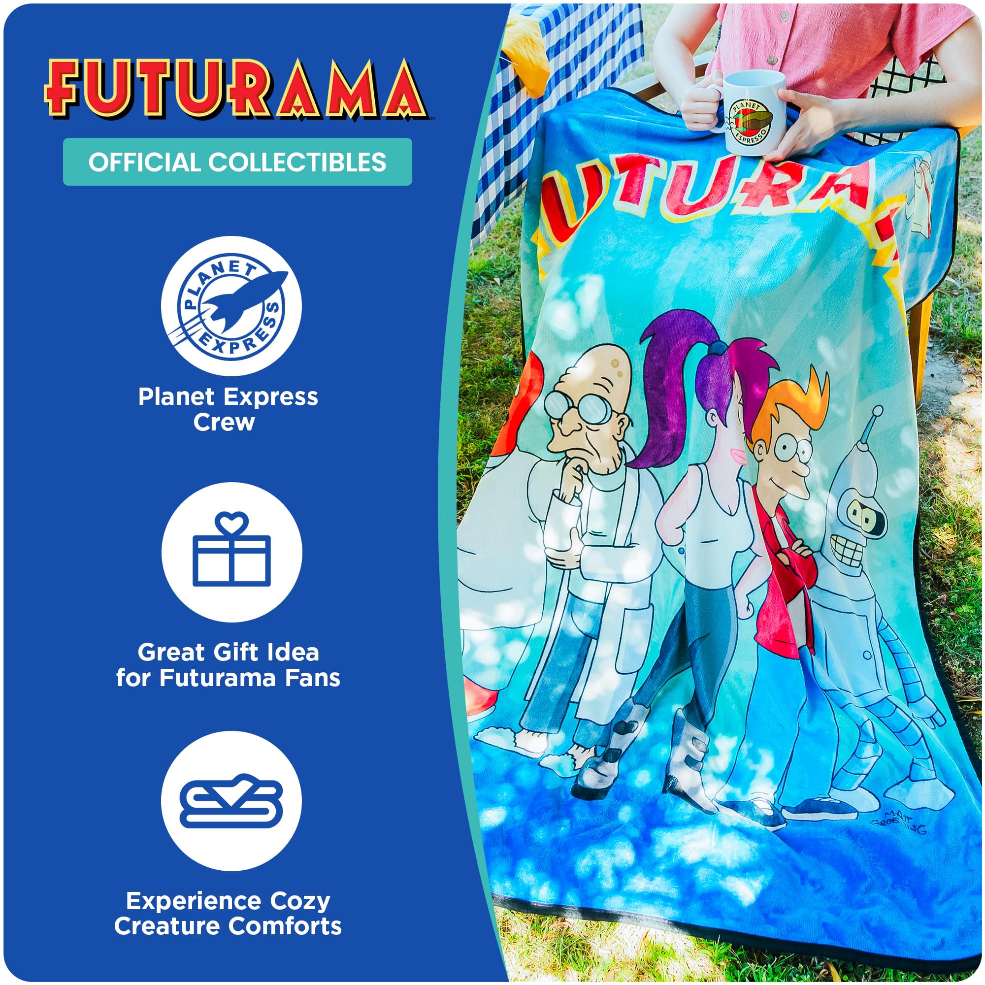 Futurama Hypnotoad Cozy Fleece Throw Blanket - 45 x 60 Inches