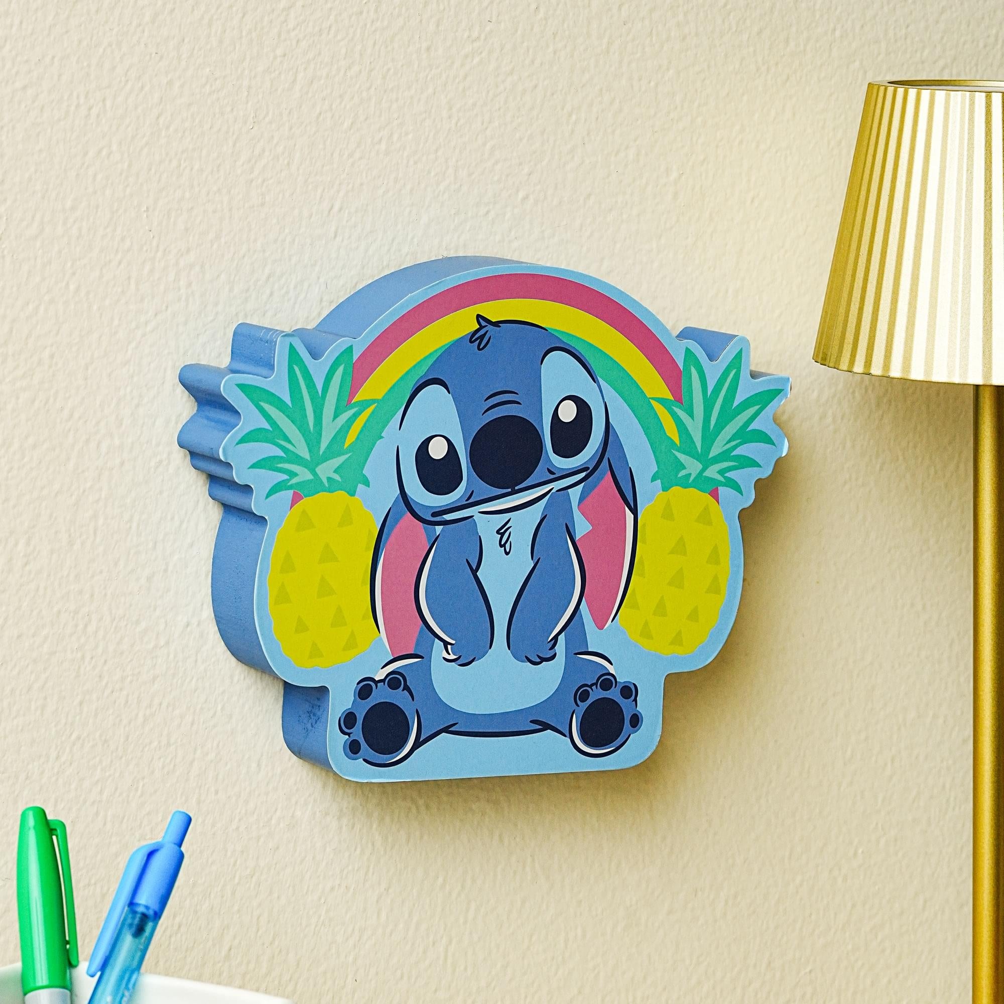 Disney Lilo & Stitch Tropical Paradise Die-Cut Wooden Wall Art - 6x8 Inches