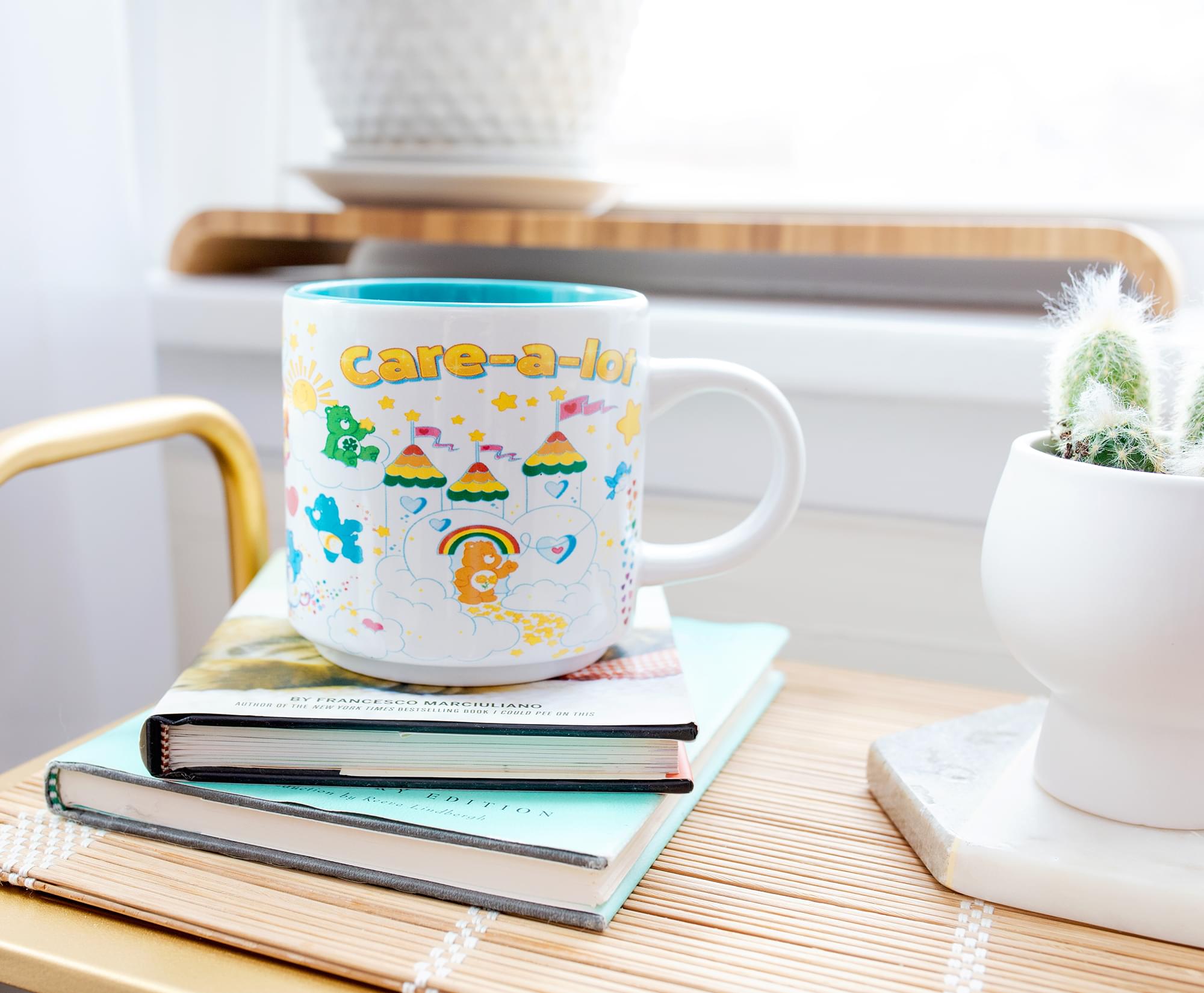 Care Bears Care-A-Lot Ceramic Coffee Mug - 13 Ounce Cheerful Sip