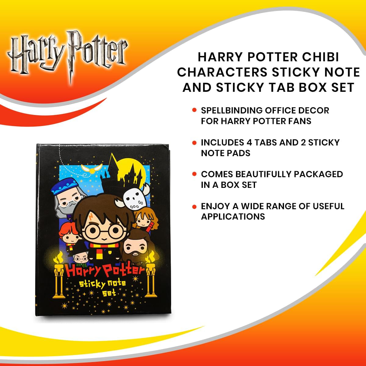Harry Potter Chibi Magic Organizer: Sticky Notes & Tabs Set