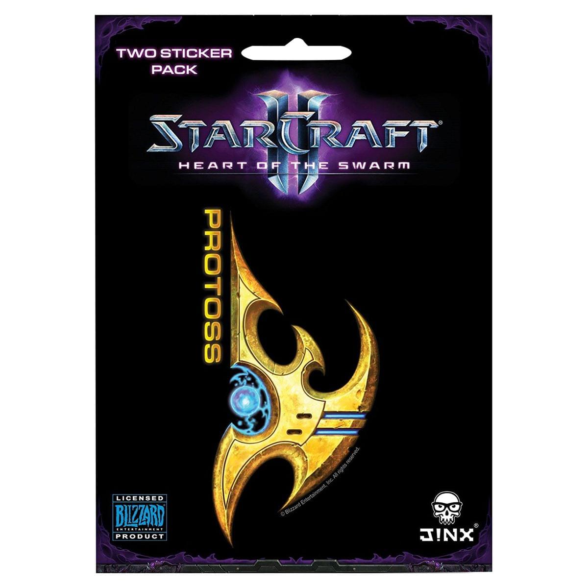Epic StarCraft II: Heart of the Swarm Multi-size Sticker Duo - Protoss, Yellow