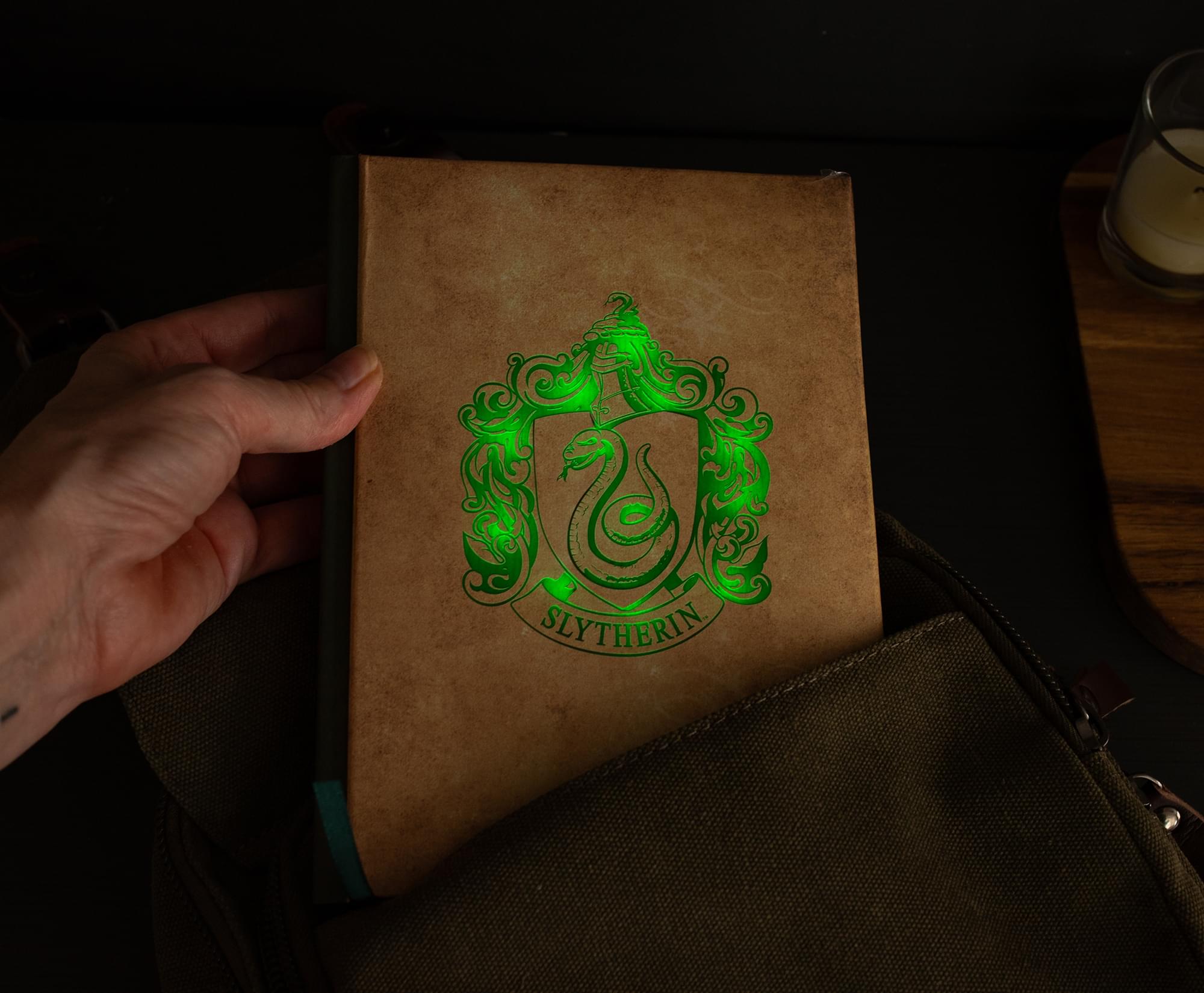 Enchanting Slytherin Light-Up Harry Potter Hardcover Notebook