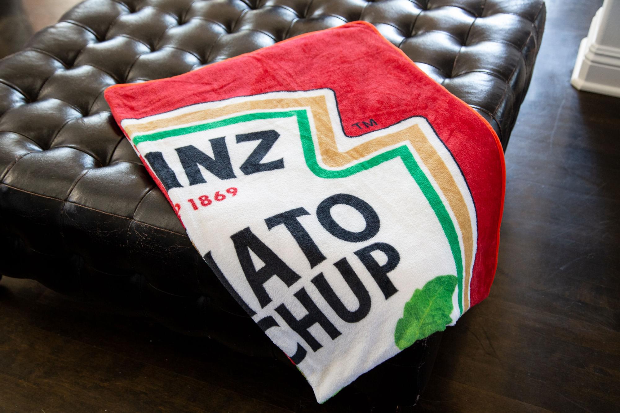 Heinz Ketchup-Inspired Fleece Throw Blanket - 45 x 60 Inches