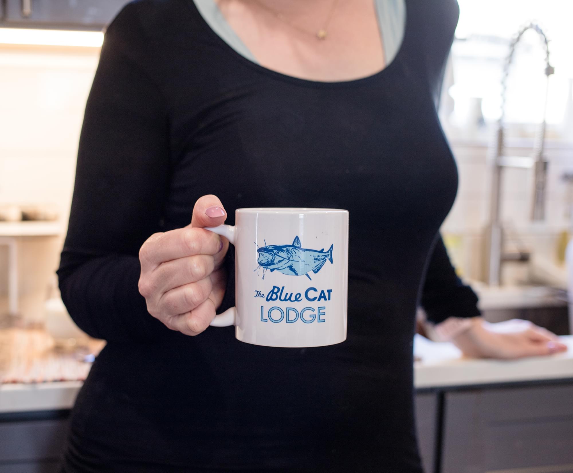 Ozark Blue Cat Lodge 11-Ounce Ceramic Mug