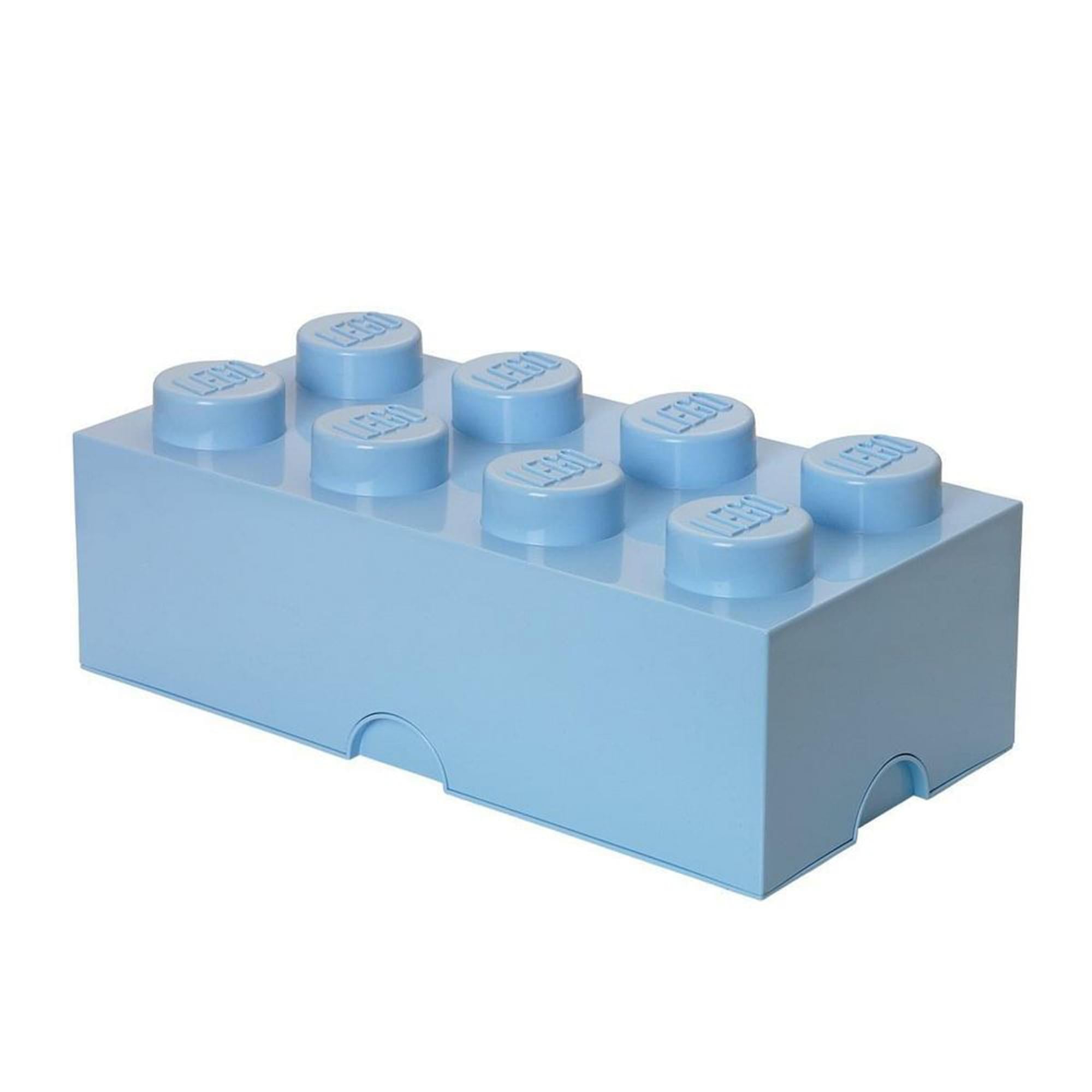 Fun & Organized LEGO - Style Storage Brick (Light Blue)