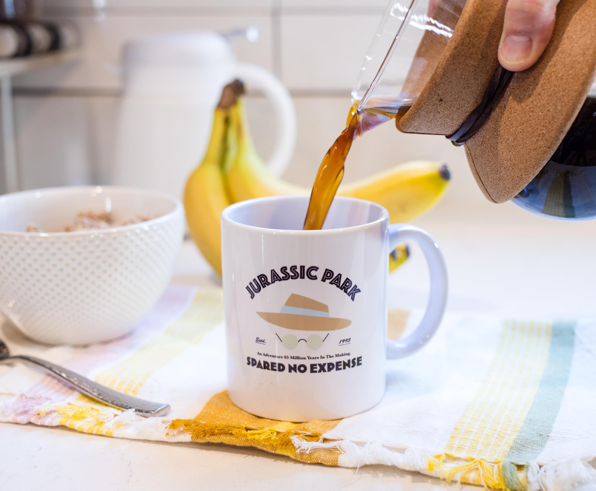 Unleash Your Inner Dino Enthusiast with the Jurassic Park Ceramic Mug