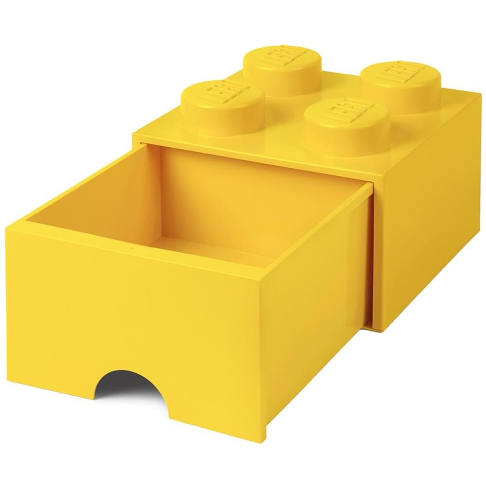 Cheerful Lego Storage Brick - 1 Drawer in Bright Yellow