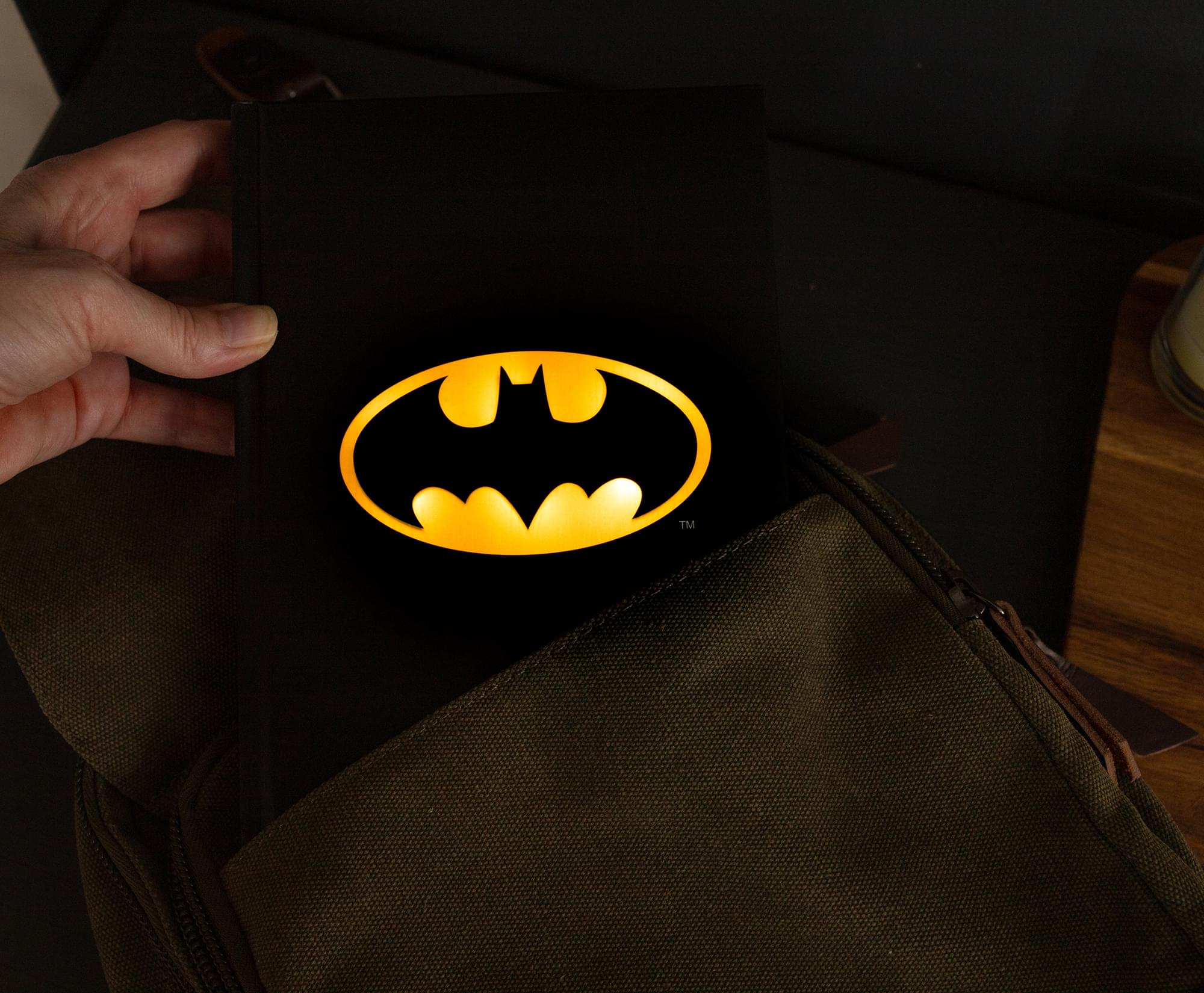 DC Comics Batman Logo Illuminated Hardcover Notebook
