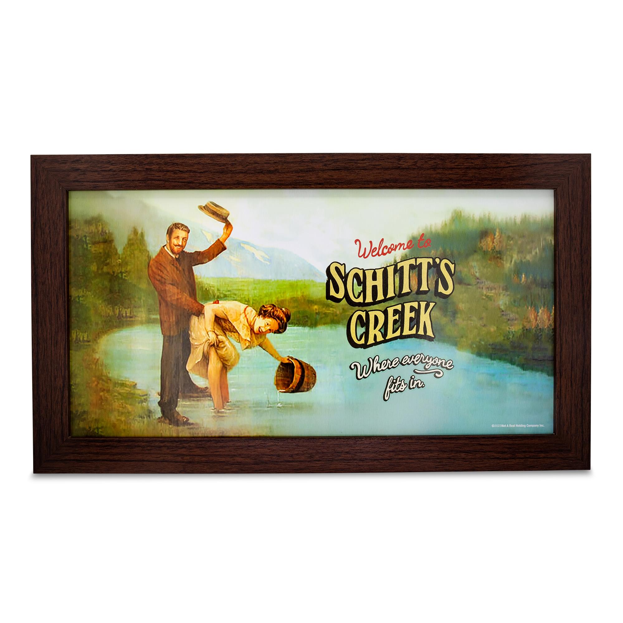 Schitt's Creek Inspired Framed MDF Wall Art - 10 x 18 Inches