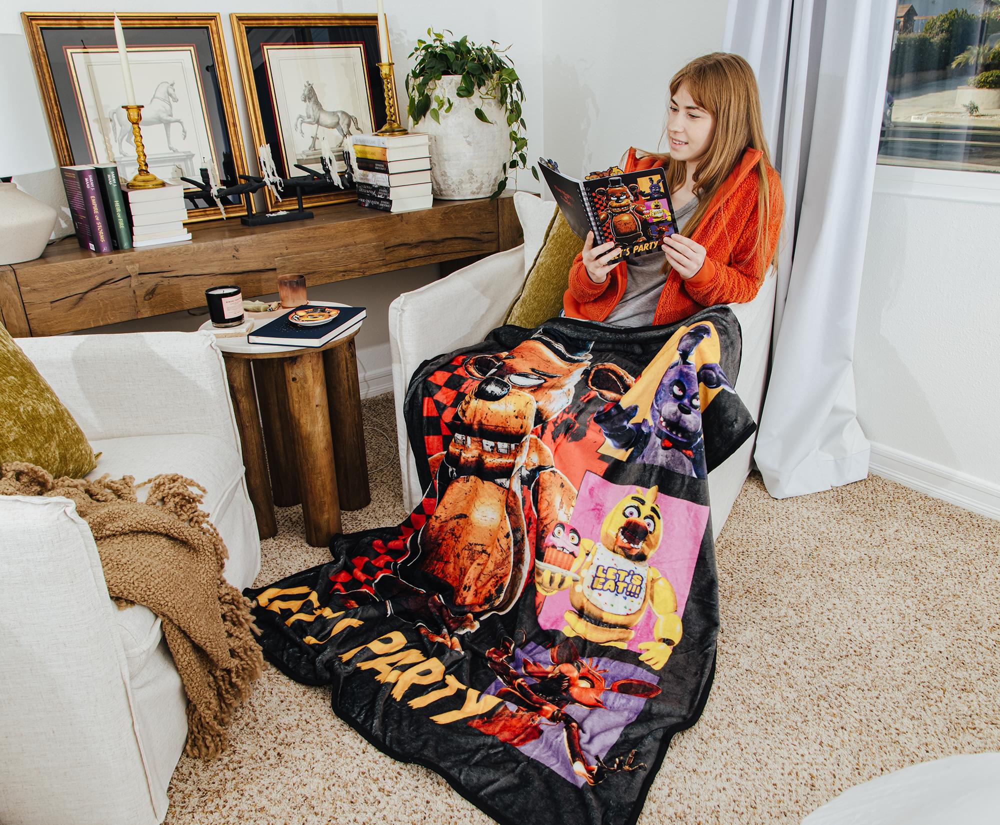 Five Nights At Freddy's Party Time Throw Blanket - 45 x 60 Inches