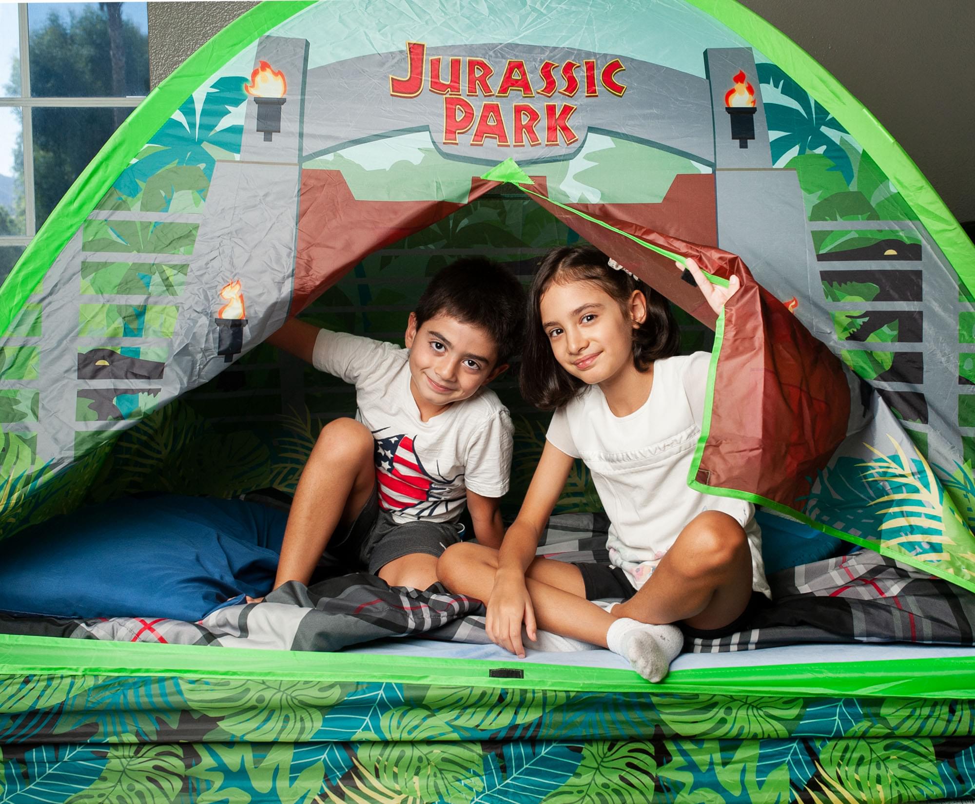 Step into Jurassic Adventure with Our Indoor Bed Tent Canopy