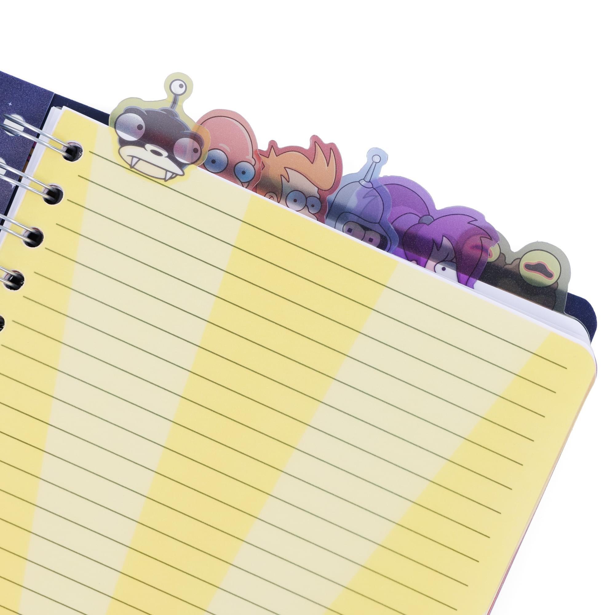 Futurama-Inspired 6-Tab Spiral Notebook - 5 x 8 Inches