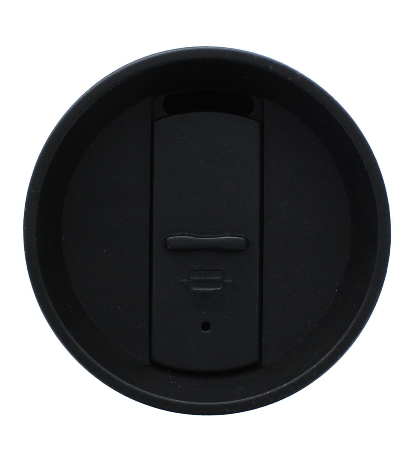 16oz Black Travel Mug with Lid - Keep Your Drinks Hot or Cold!
