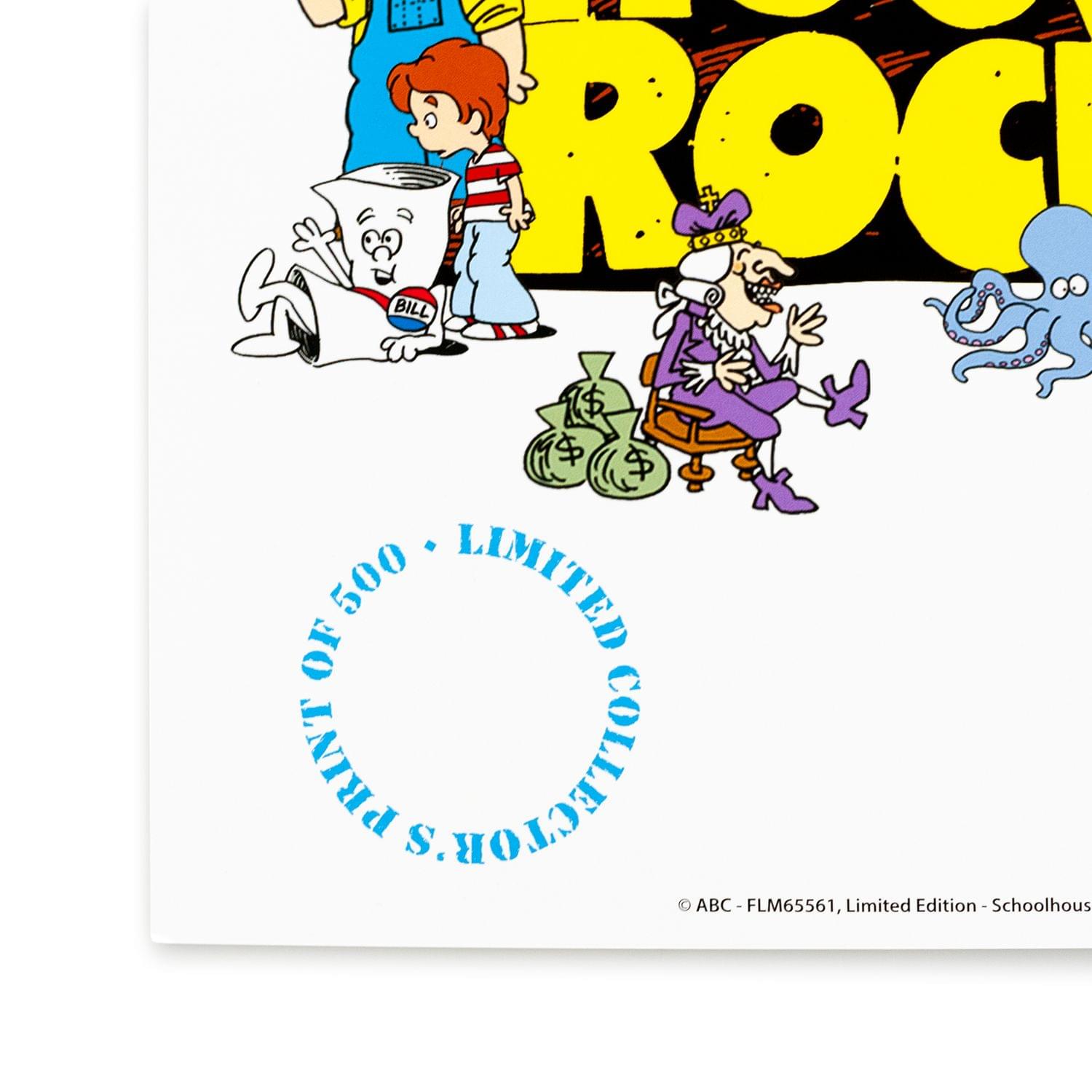 Exclusive SDCC Schoolhouse Rock 11x14 Print Poster - A Blast from the Past!