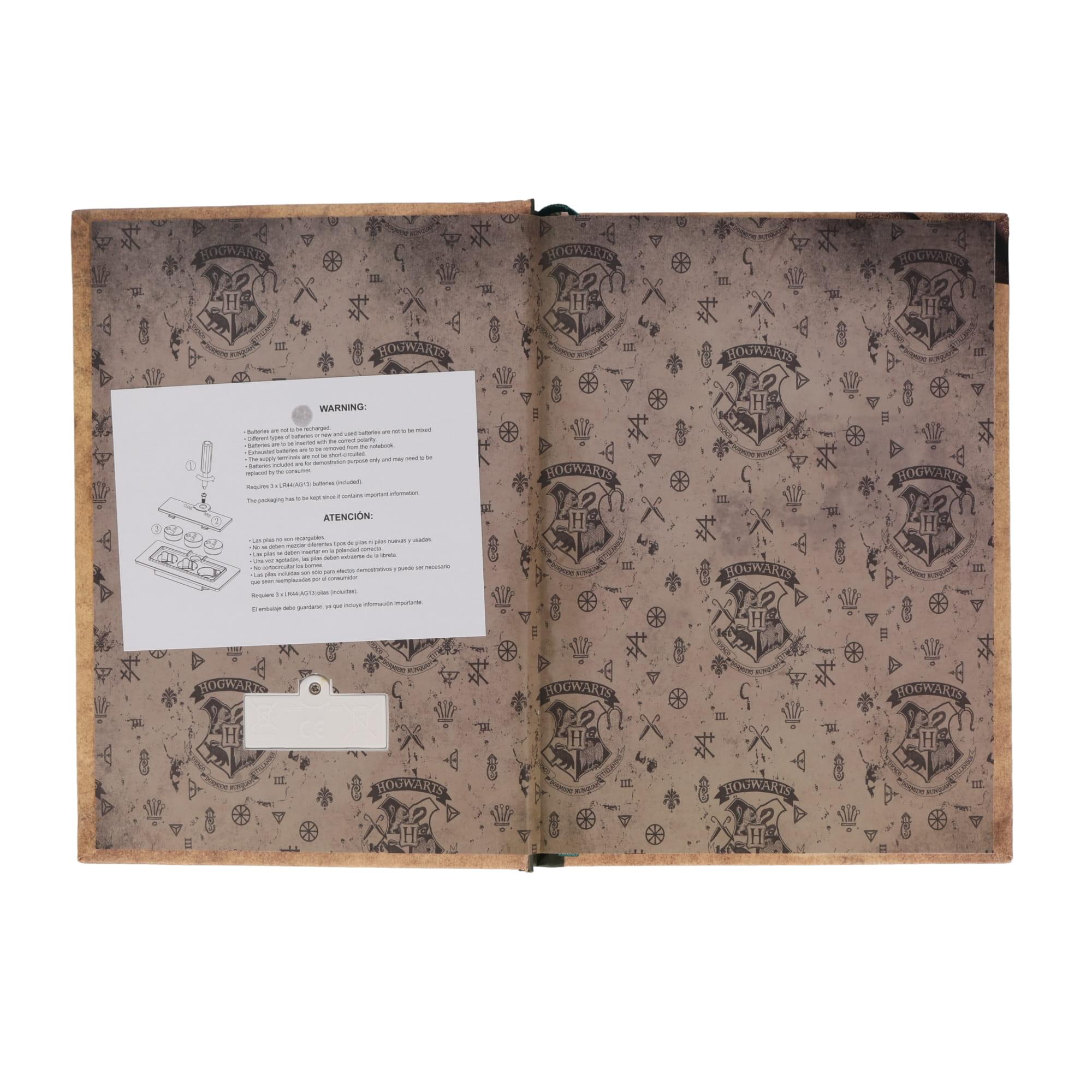 Enchanting Slytherin Light-Up Harry Potter Hardcover Notebook