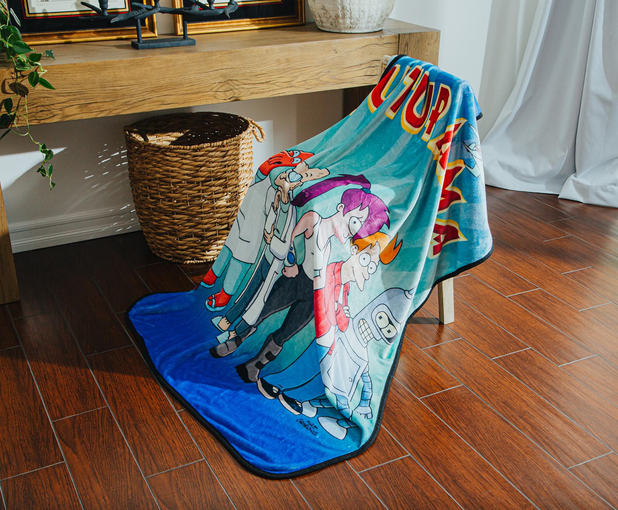Futurama Planet Express Crew Soft Fleece Throw - 45x60 Inches