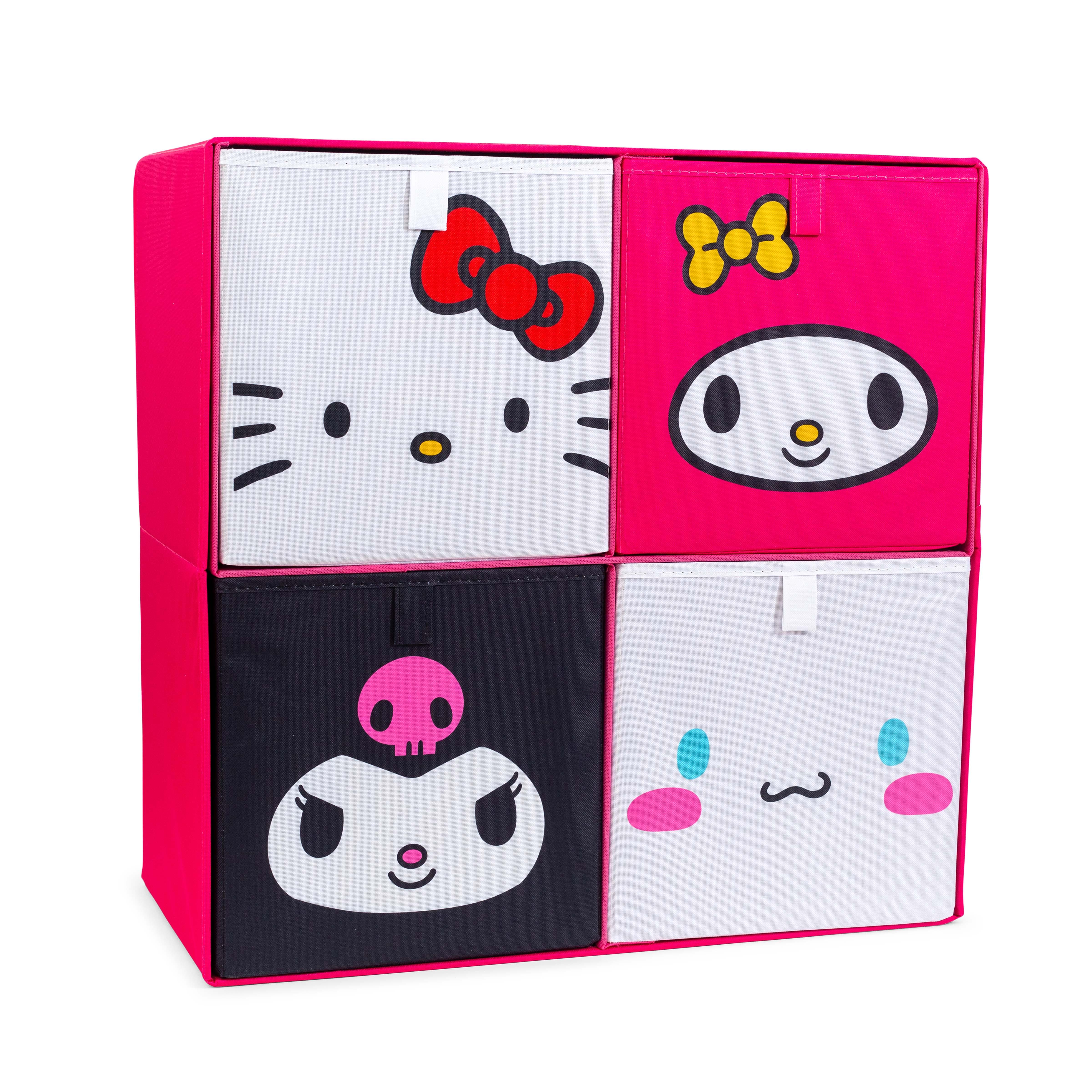 Sanrio 11-Inch Hello Kitty & Friends Storage Bin Set of 4