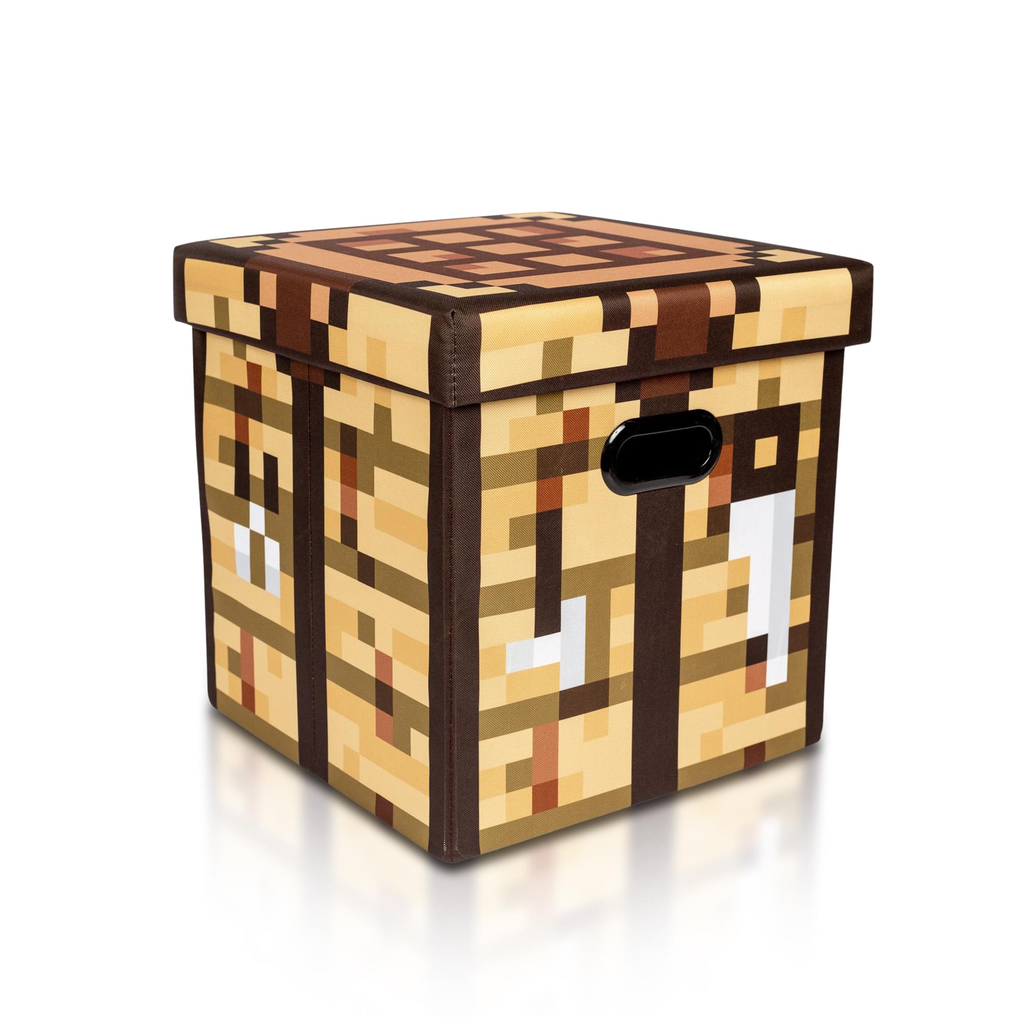 Fun and Functional: Minecraft 15-Inch Crafting Table Storage Bin with Lid