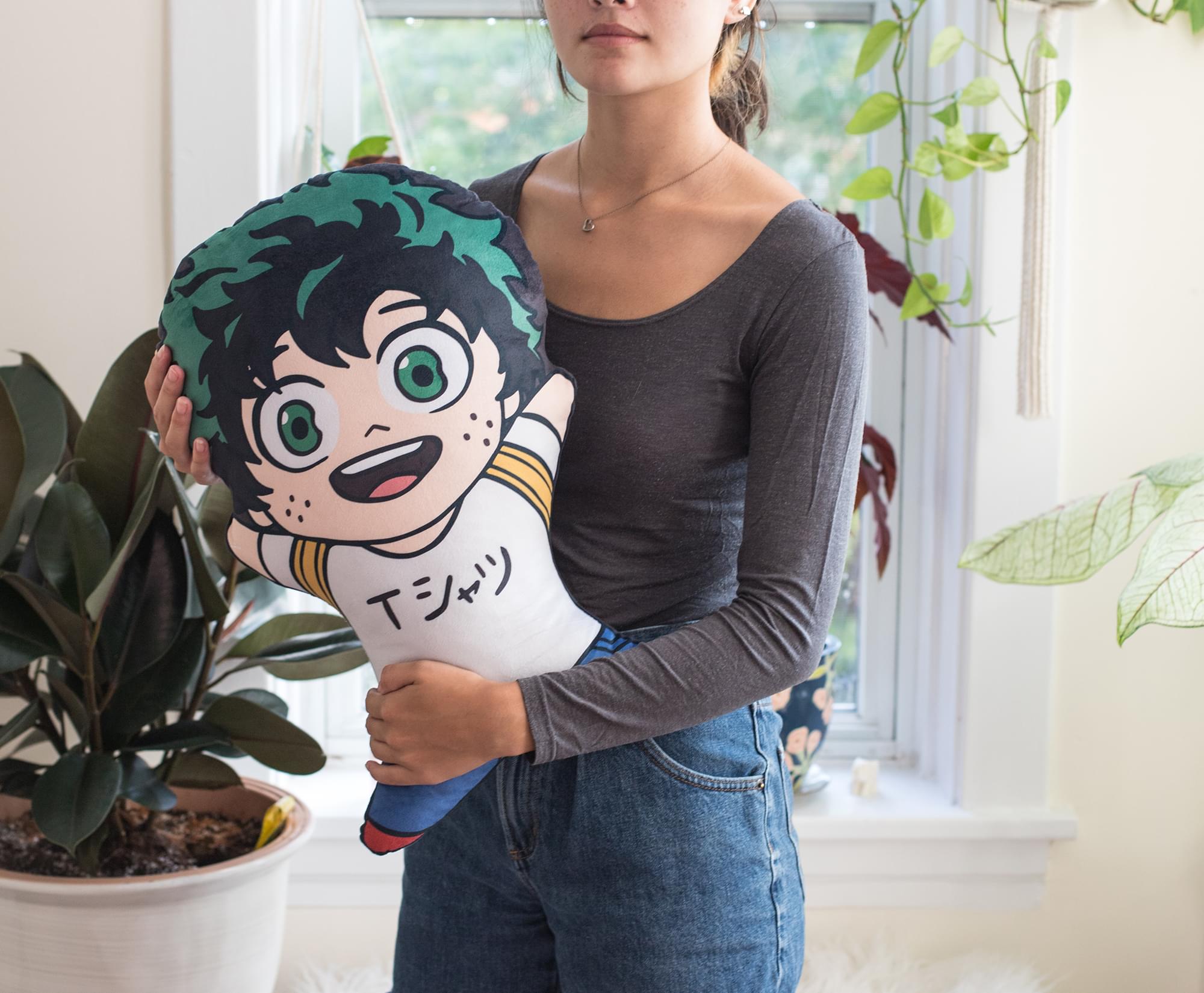 20-Inch My Hero Academia Izuku Midoriya Character Pillow