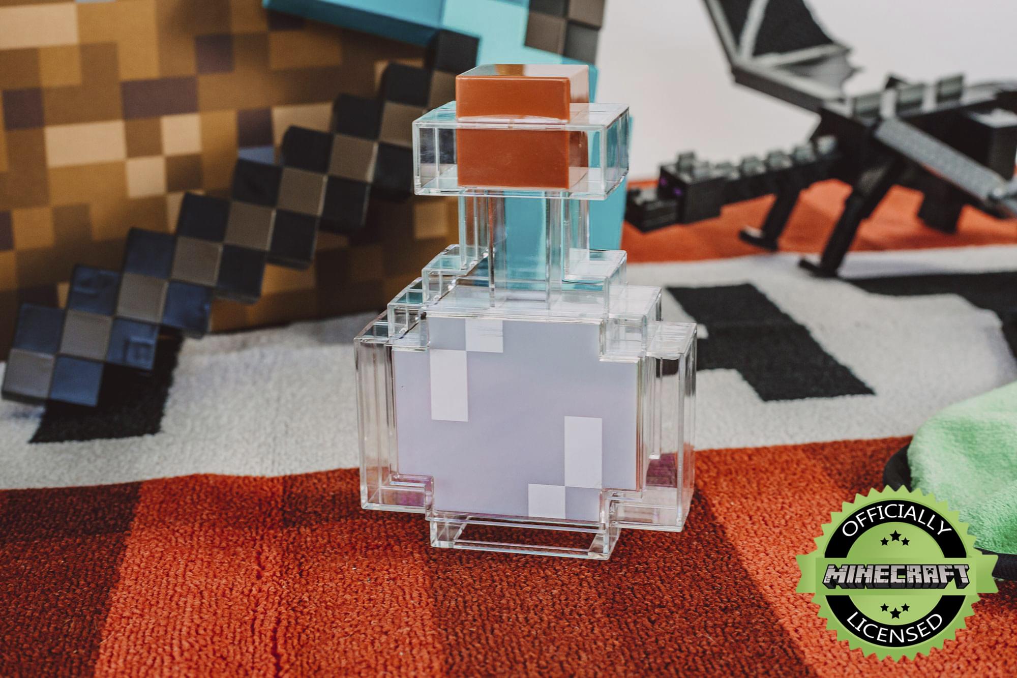 Enchanting Minecraft Potion Bottle Color-Changing LED Desk Lamp - Your Gaming Room's New Glow! 7 Inch Night Light